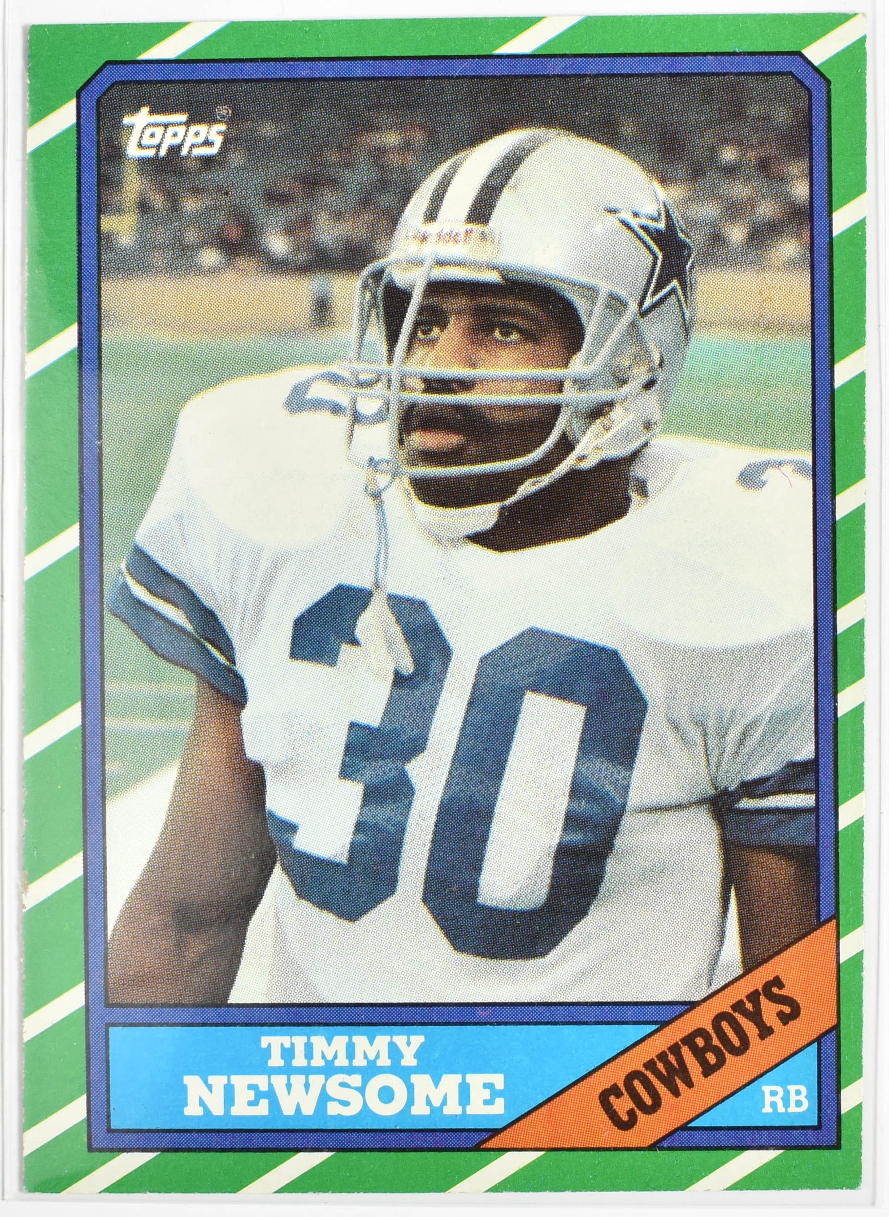 Timmy Newsome 127 Topps 1986 Dallas Cowboys Football Card