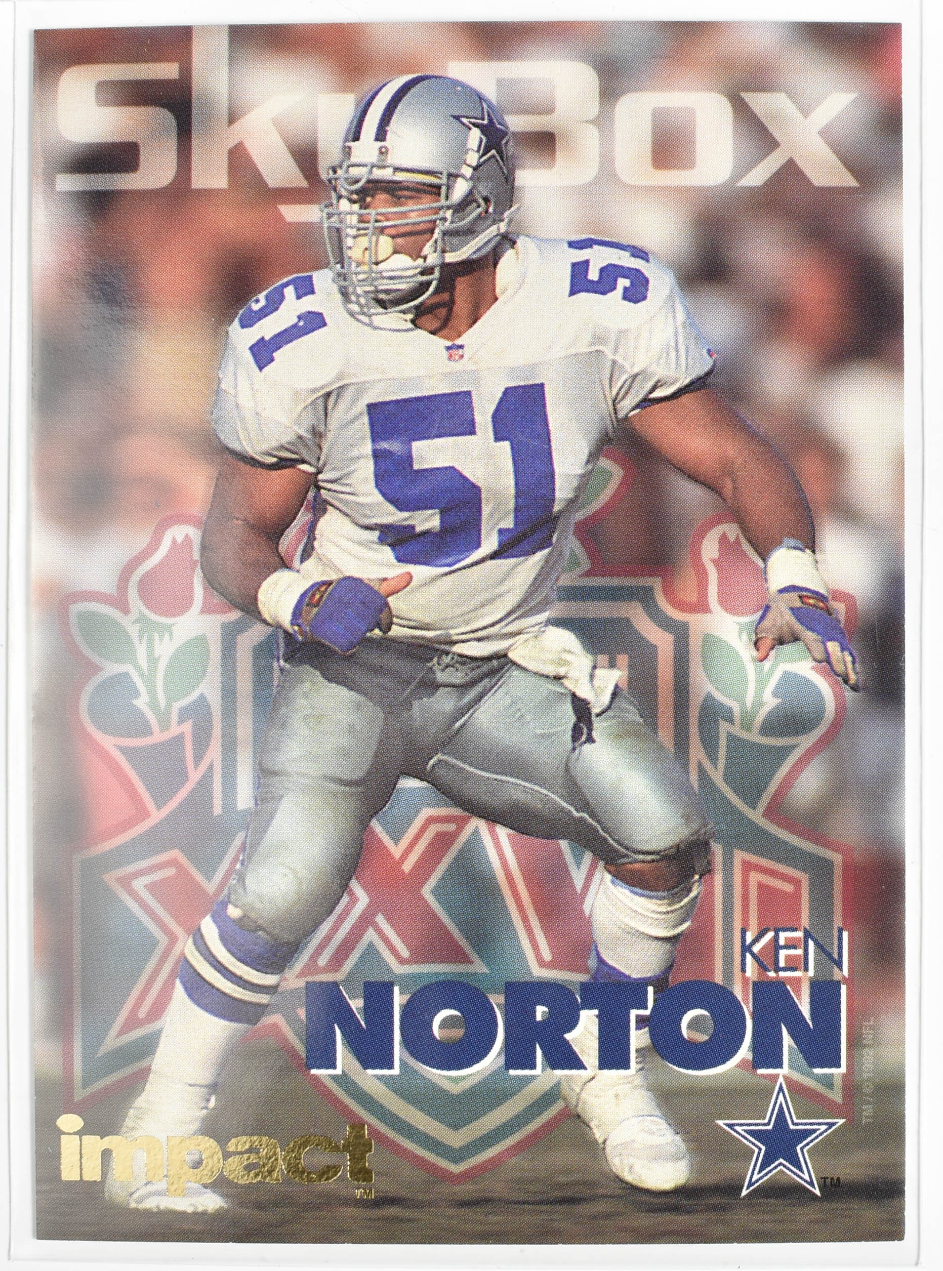 Ken Norton 77 Skybox 1993 Dallas Cowboys Football Card