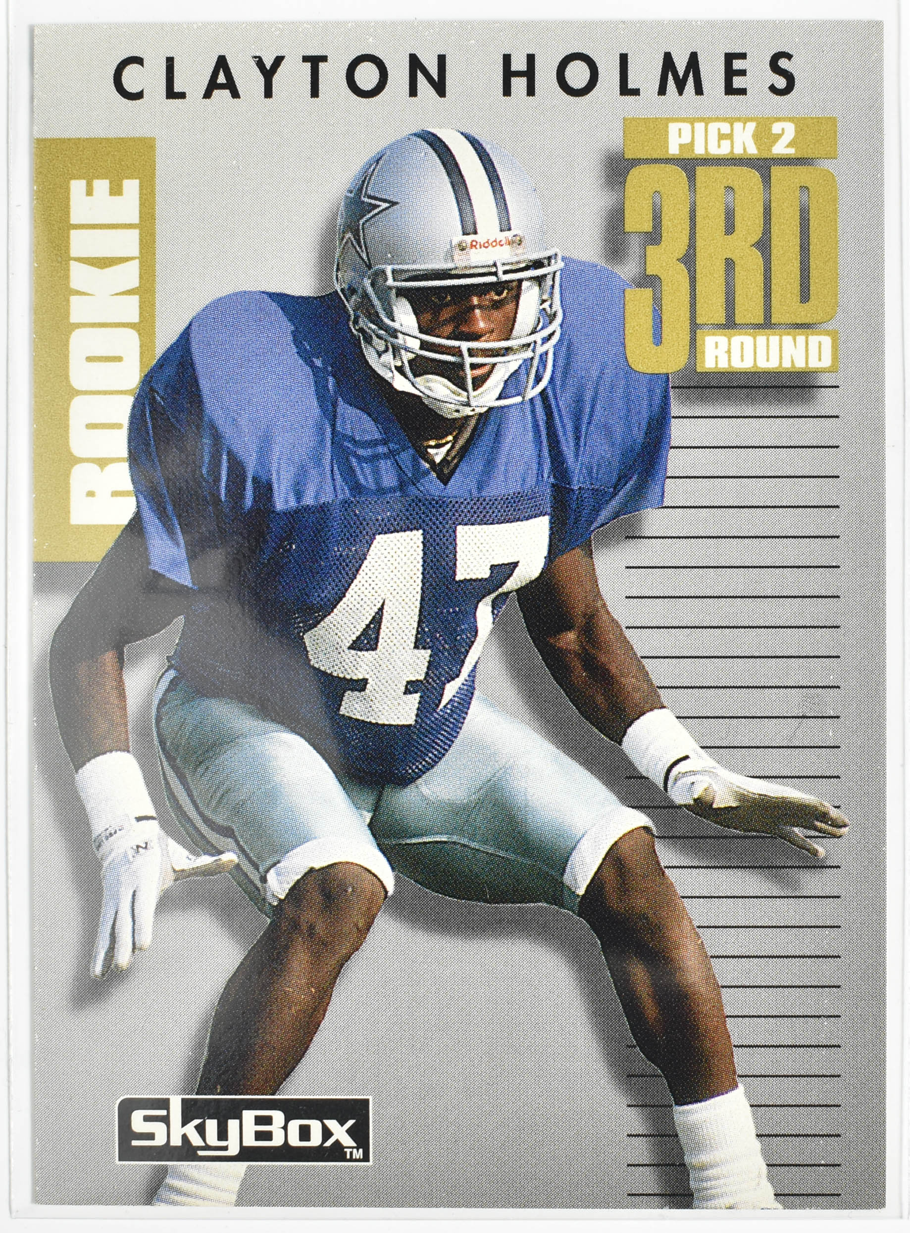 Clayton Holmes 079 Skybox Dallas Cowboys Football Card