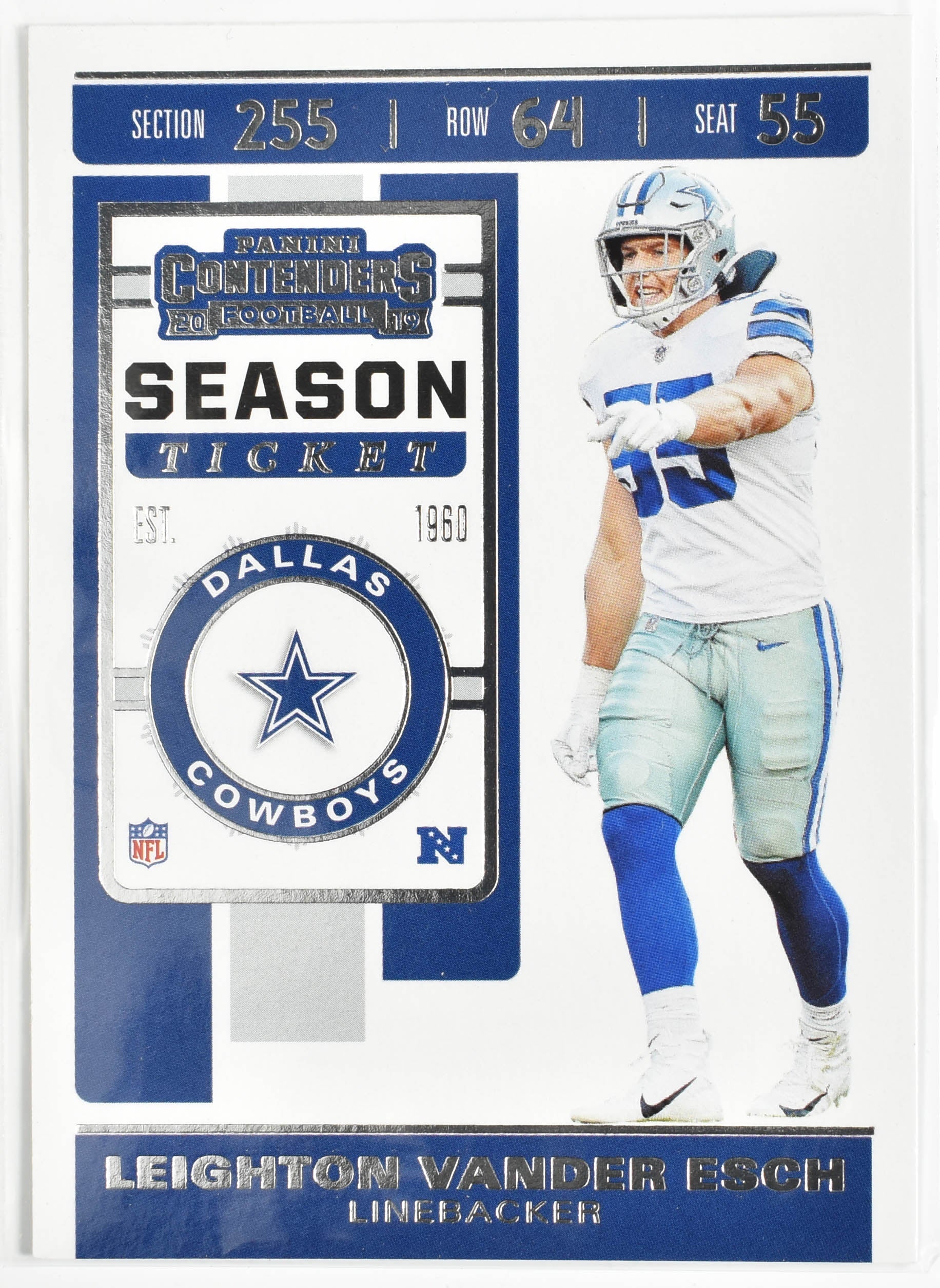 Leighton Vander Esch 56 Contenders Football 2019 Dollas