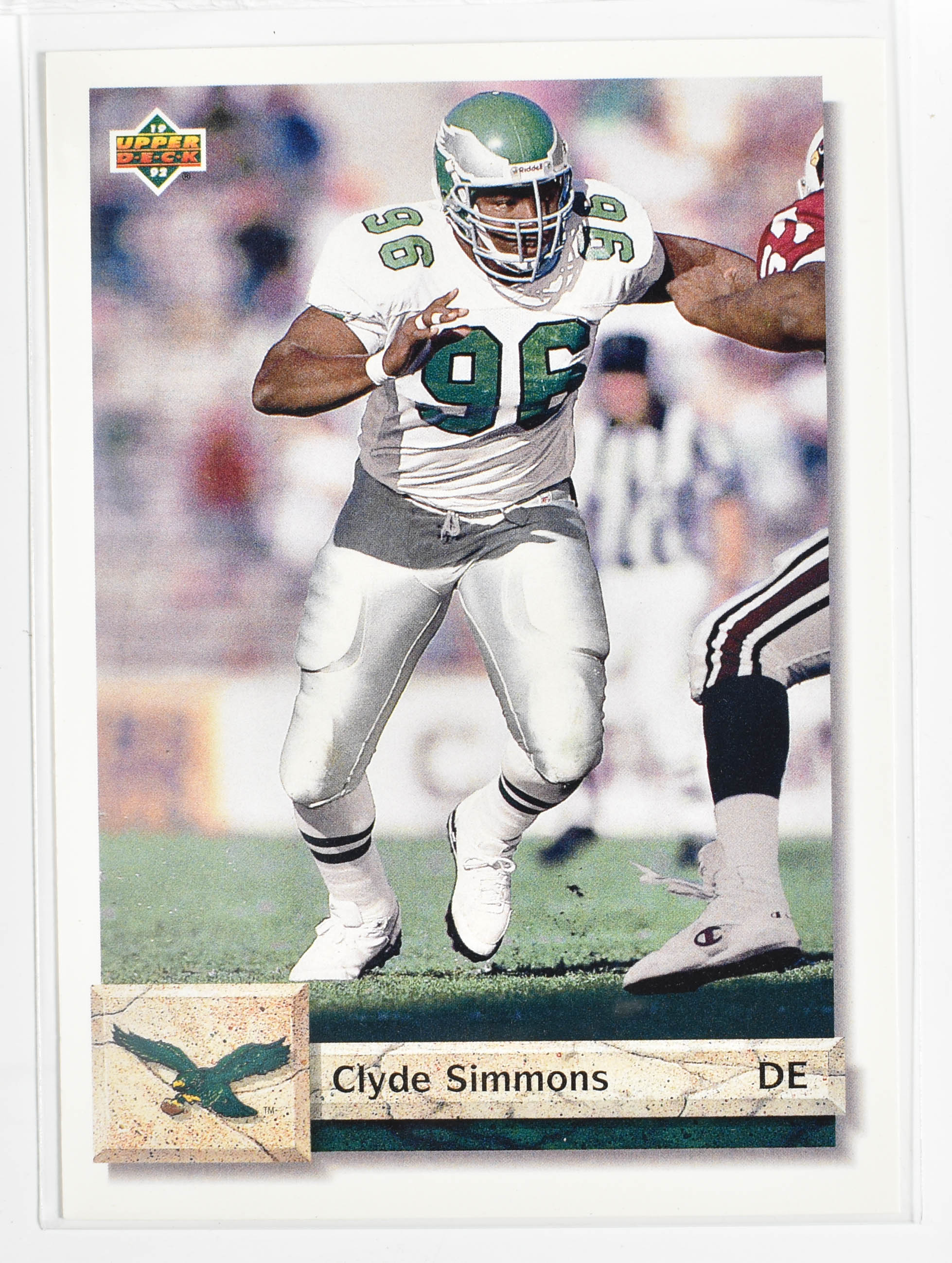 Clyde Simmons 269 Upper Deck 1992 Eagles Football