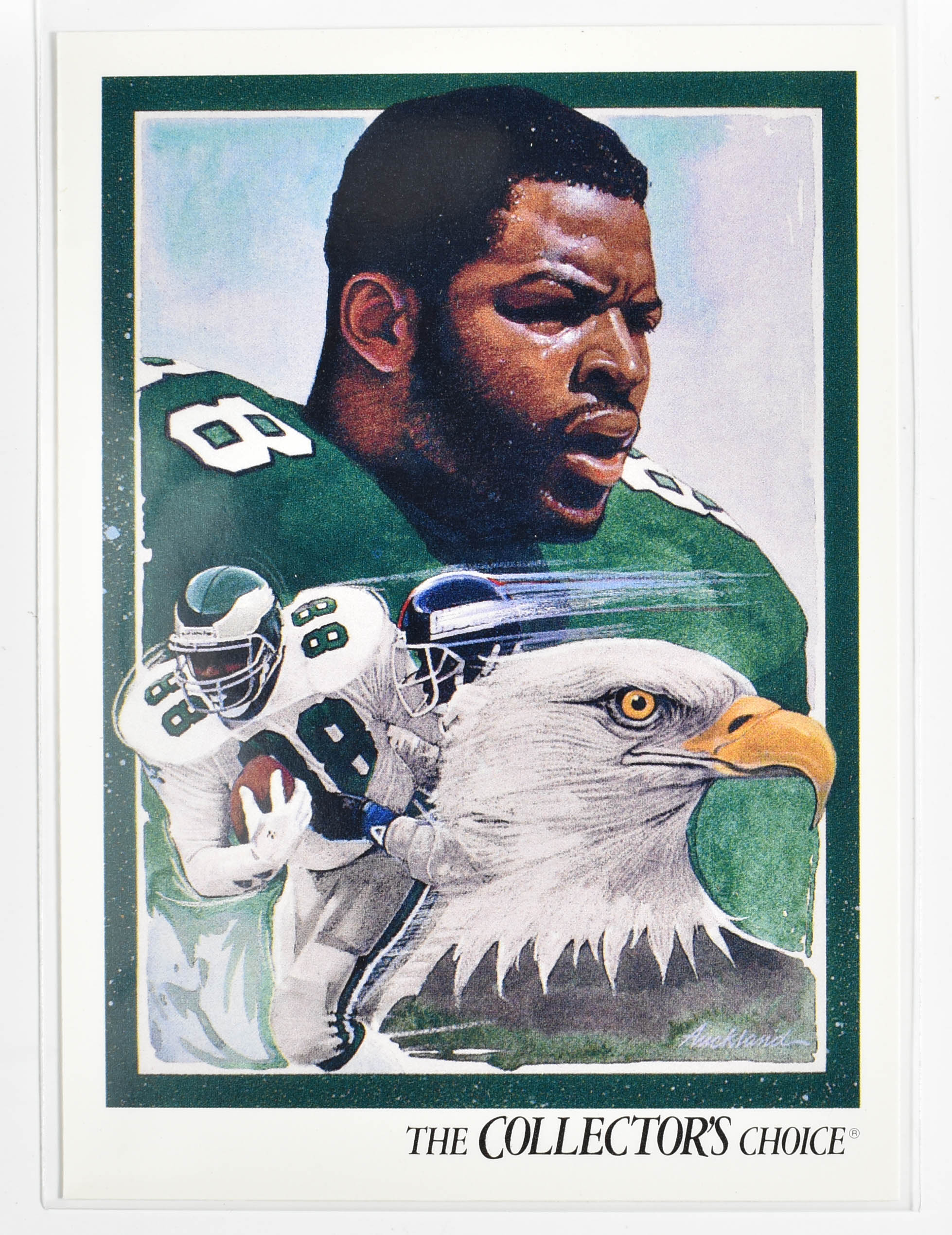Keith Jackson 85 Upper Deck 1992 Collectors Choice Eagles Football