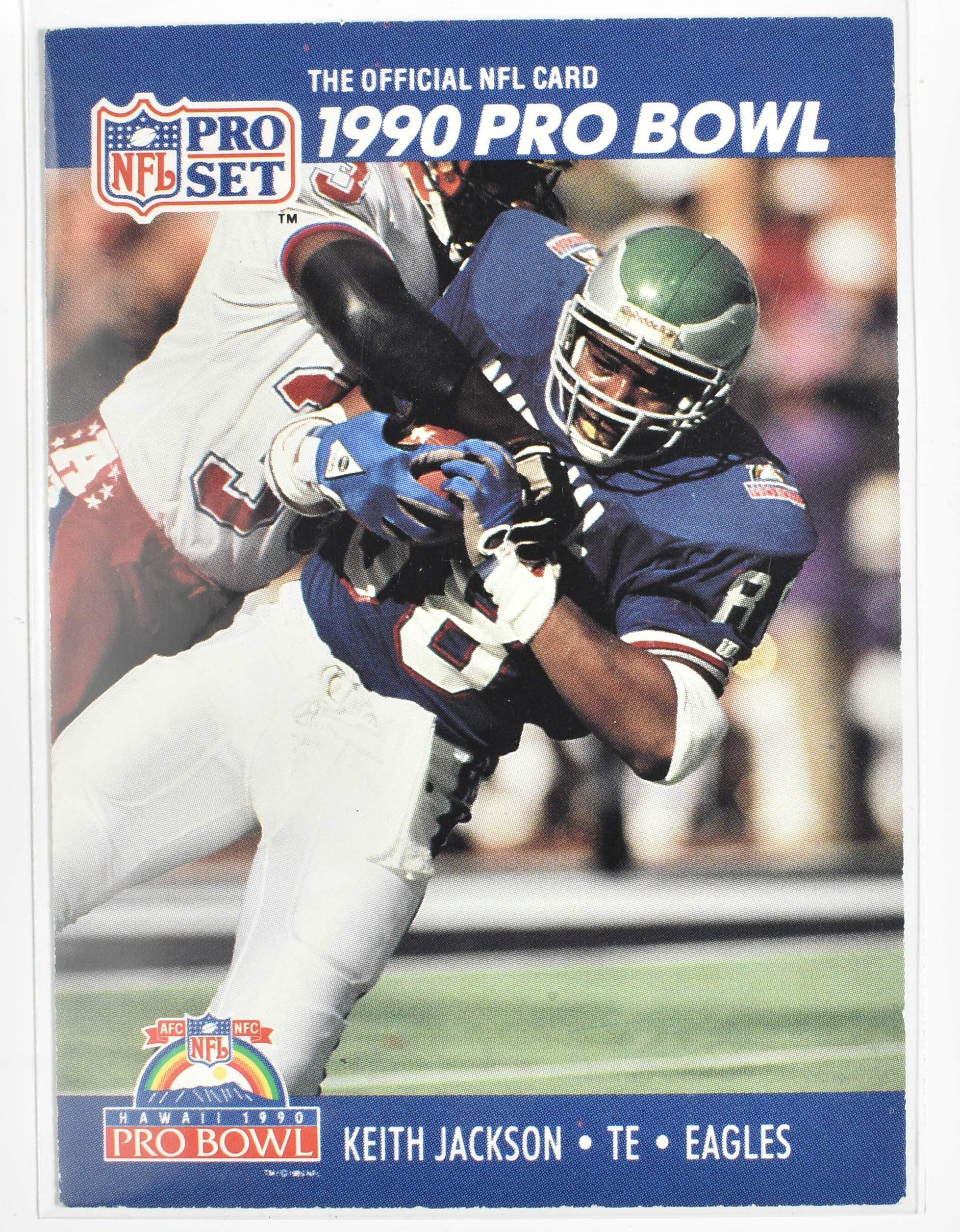 Keith Jackson 396 Pro Set 1990 Eagles Football Card
