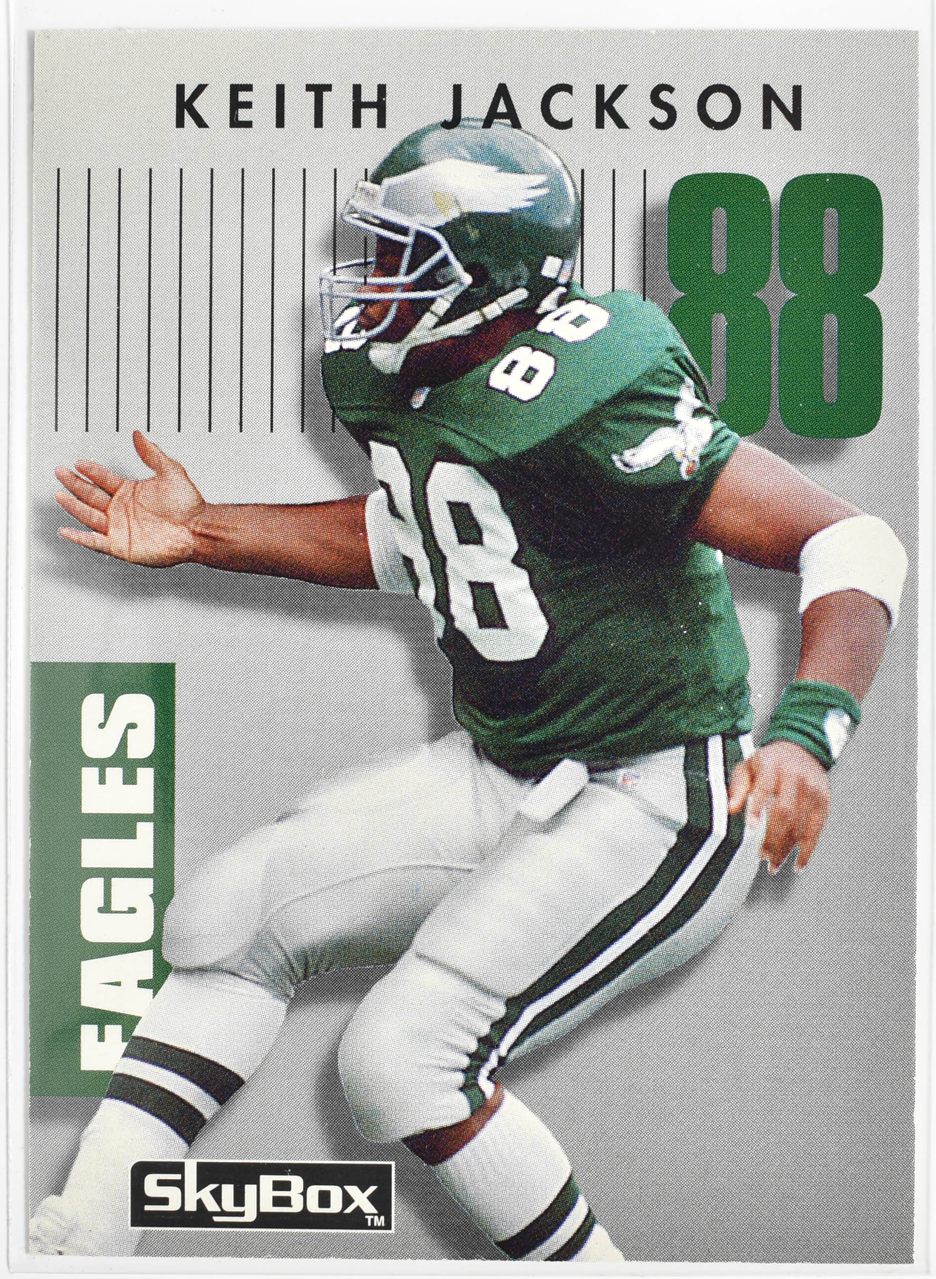 Keith Jackson 059 Primetime Skybox 1992 Eagles Football Card