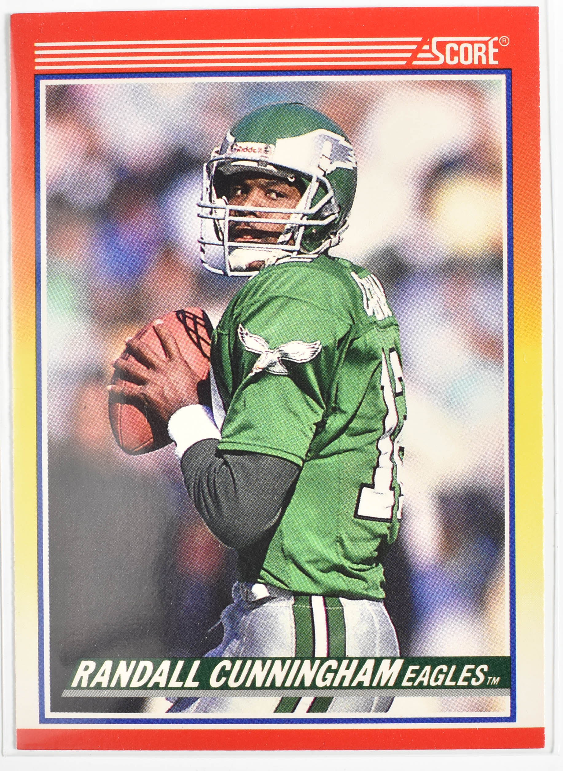 Randall Cunningham 605 Score 1990 Eagles Football Card