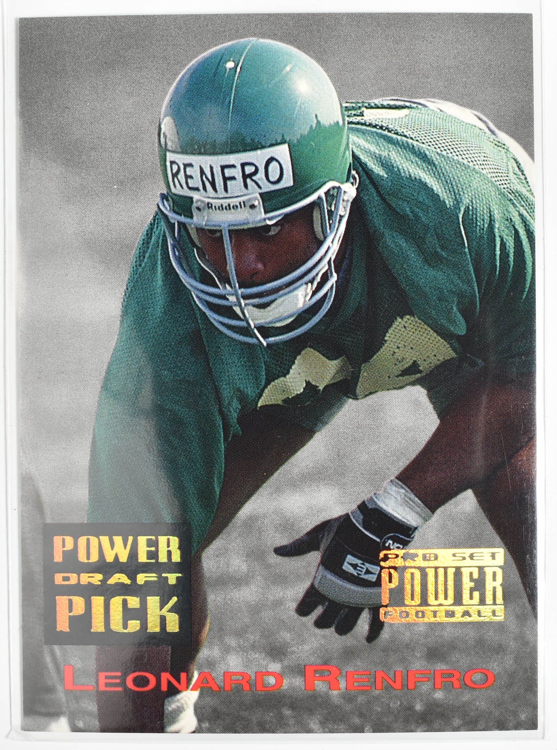 Leonard Renfro PDP21 Pro Set 1993 Eagles Football Card Power Draft Pick