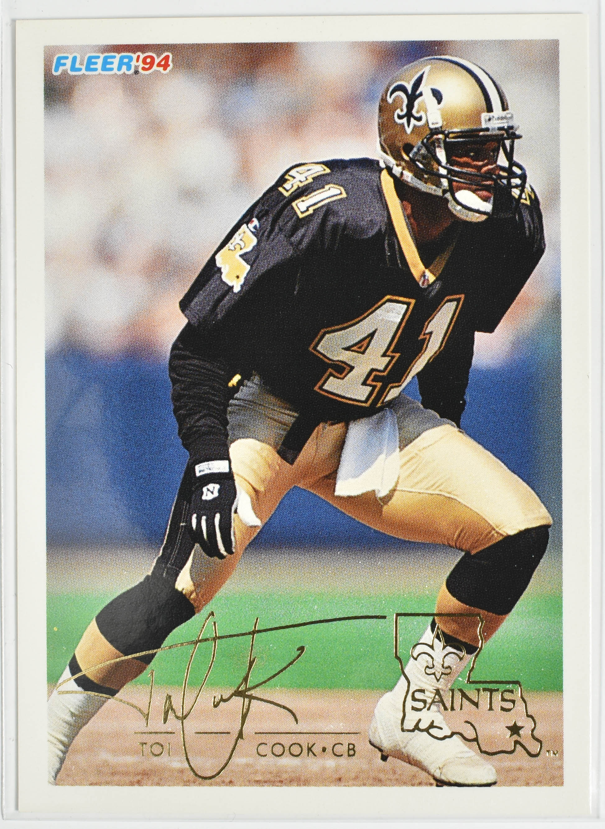 Toi Cook 321 Fleer 1994 New Orleans Saints