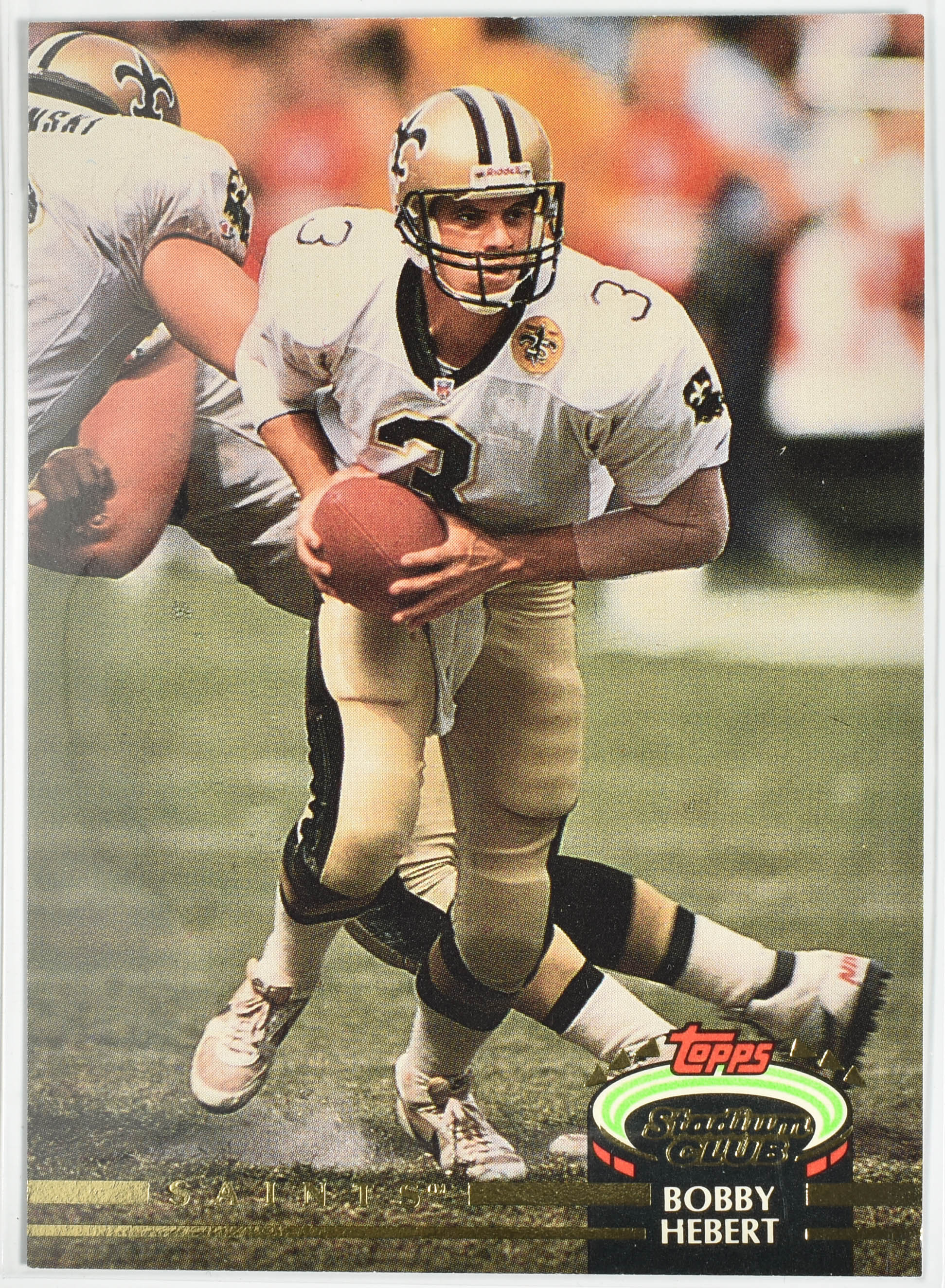 Bobby Hebert 199 Topps Stadium Club 1992 New Orleans Saints