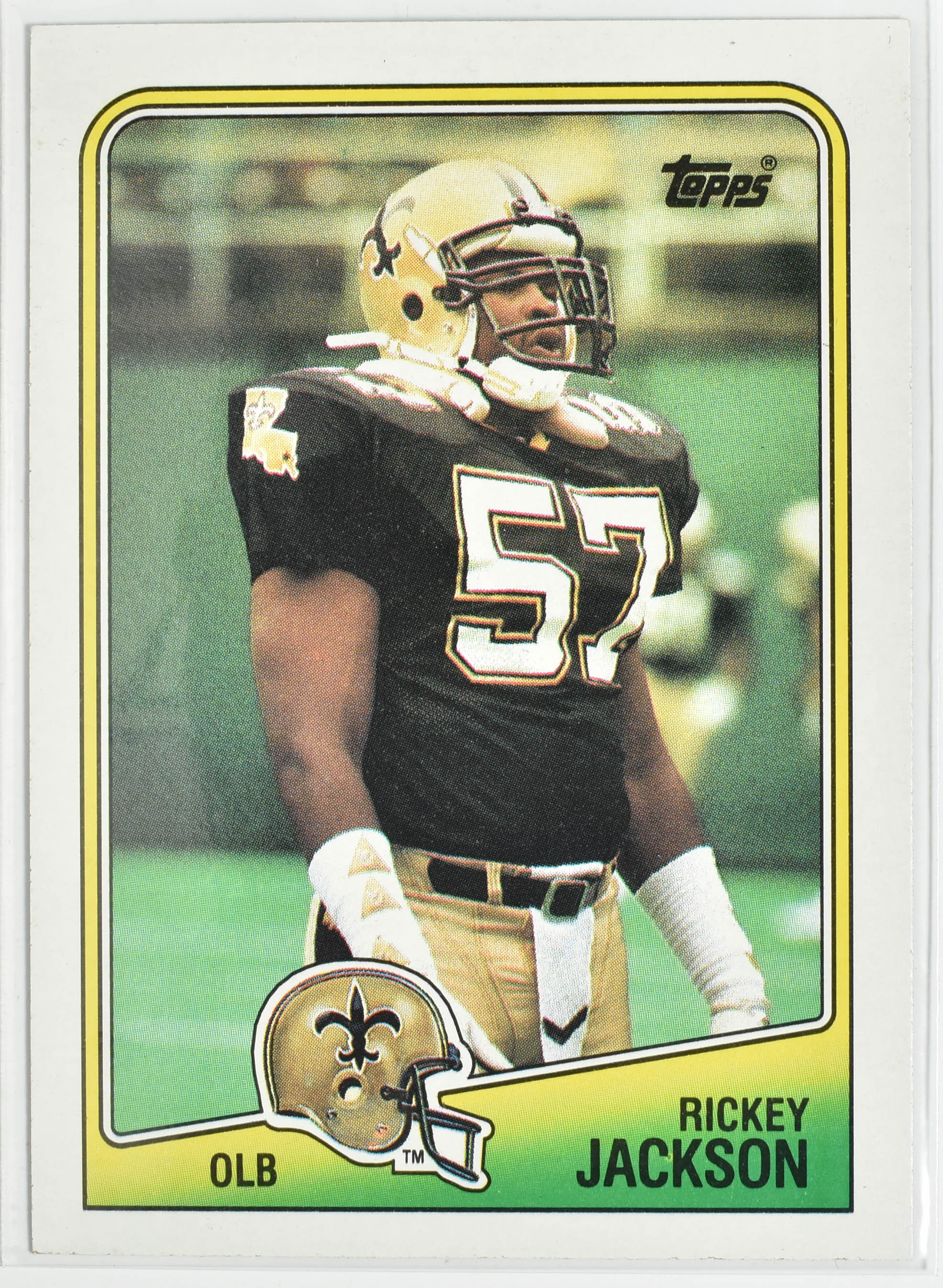 Ricky Jackson 64 Topps 1988 New Orleans Saints