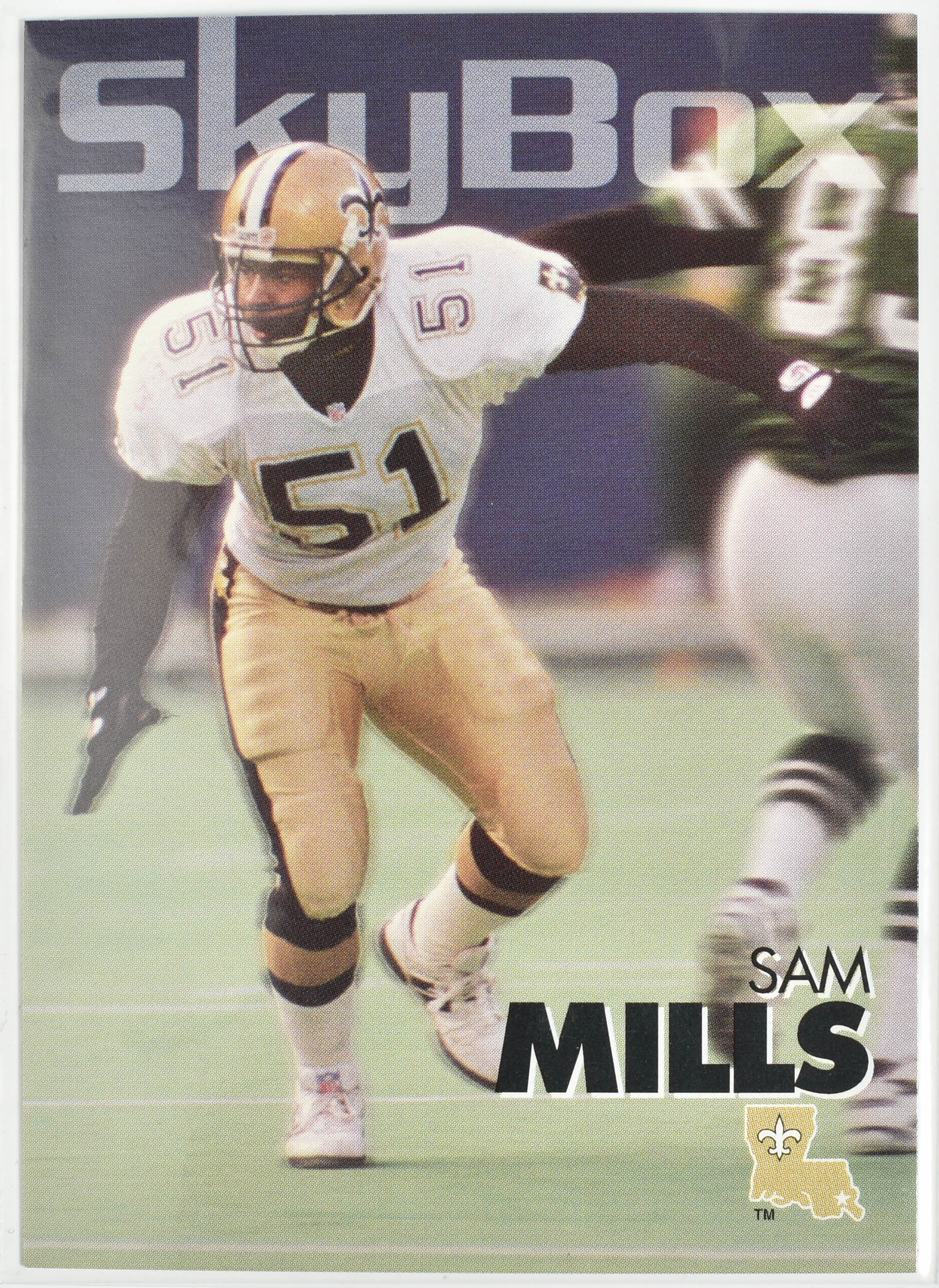 Sam Mills 213 Skybox 1993 New Orleans Saints