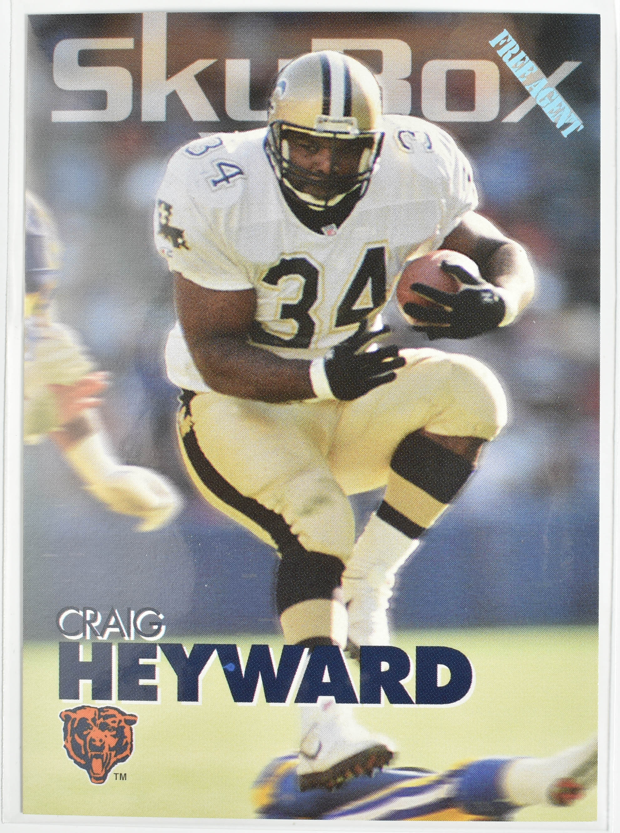 Graig Heyward 39 FREE Agent Skybox 1993 New Orleans Saints