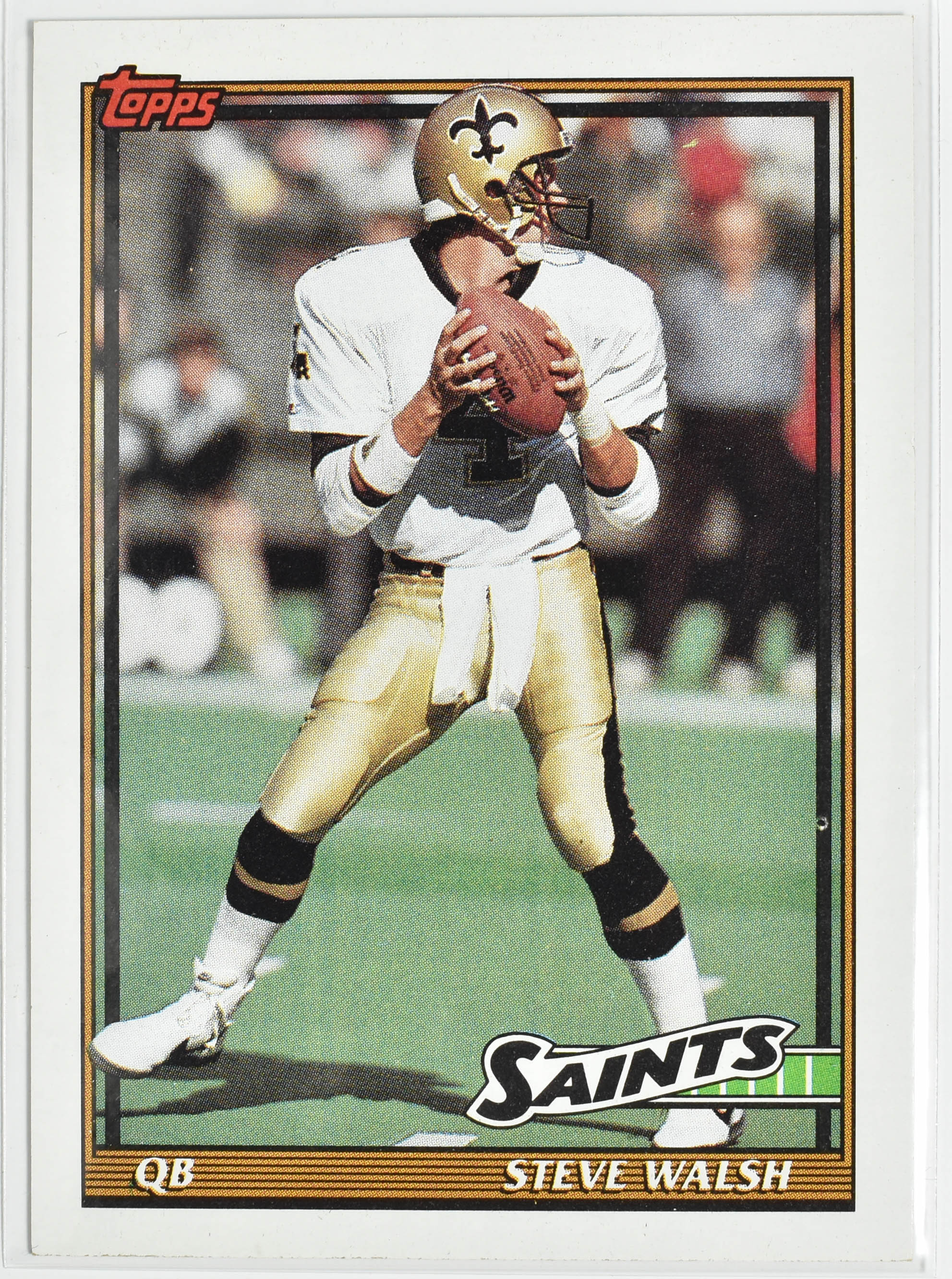 Steve Walsh 319 Topps 1991 New Orleans Saints