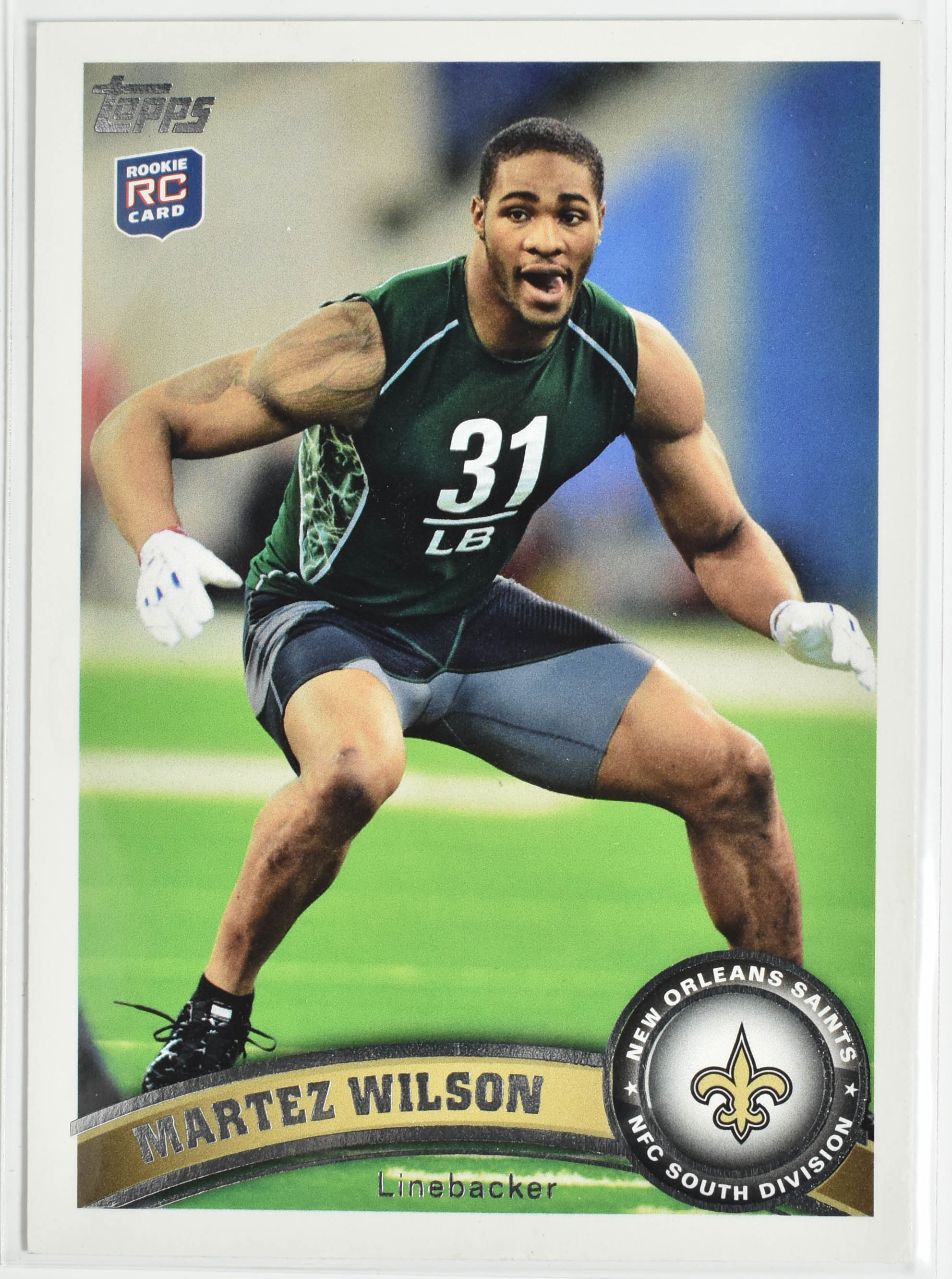 Martez Wilson 357 Topps 2011 New Orleans Saints