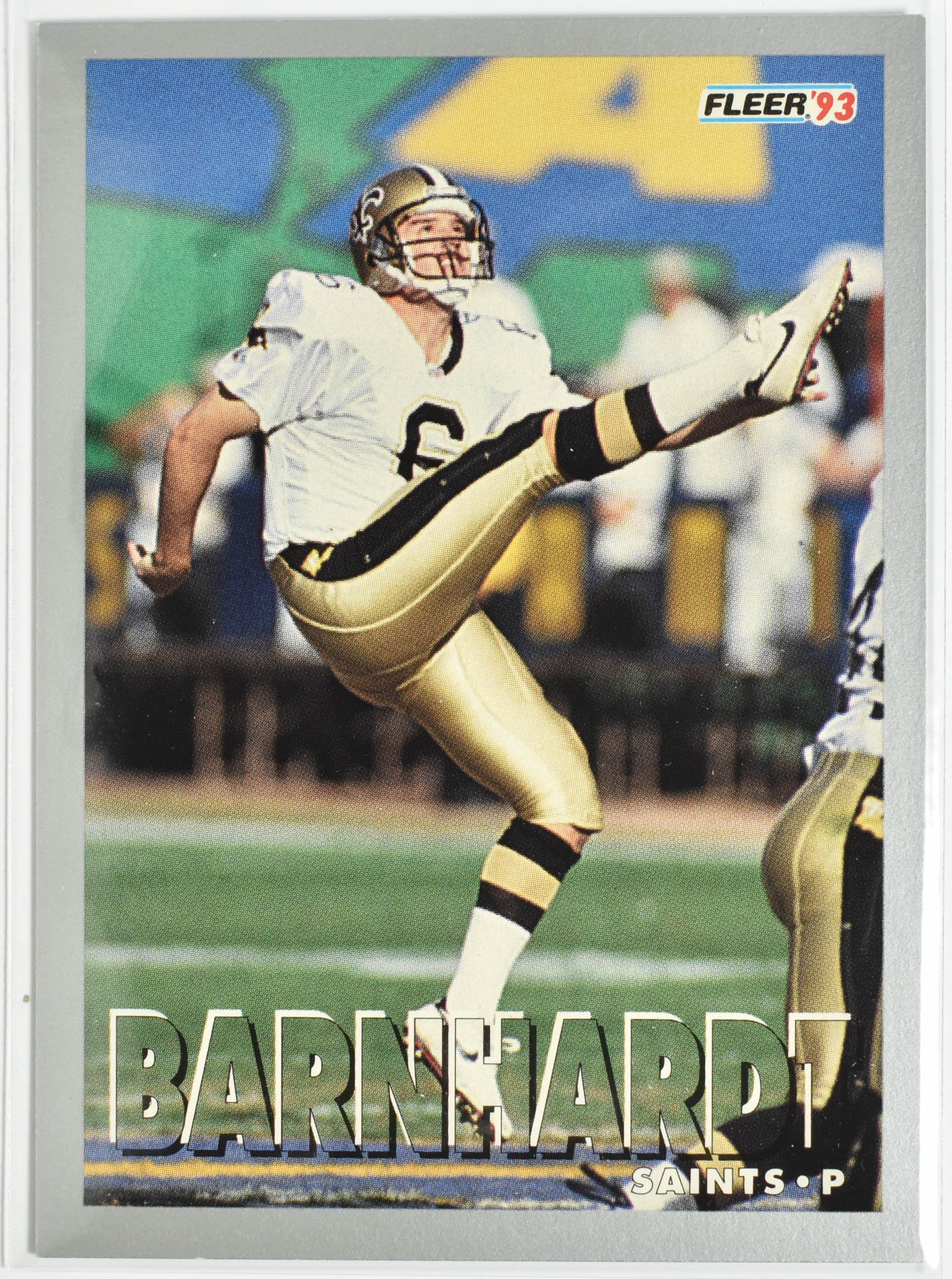 Tommy Barnhardt 395 Fleer 1993 New Orleans Saints