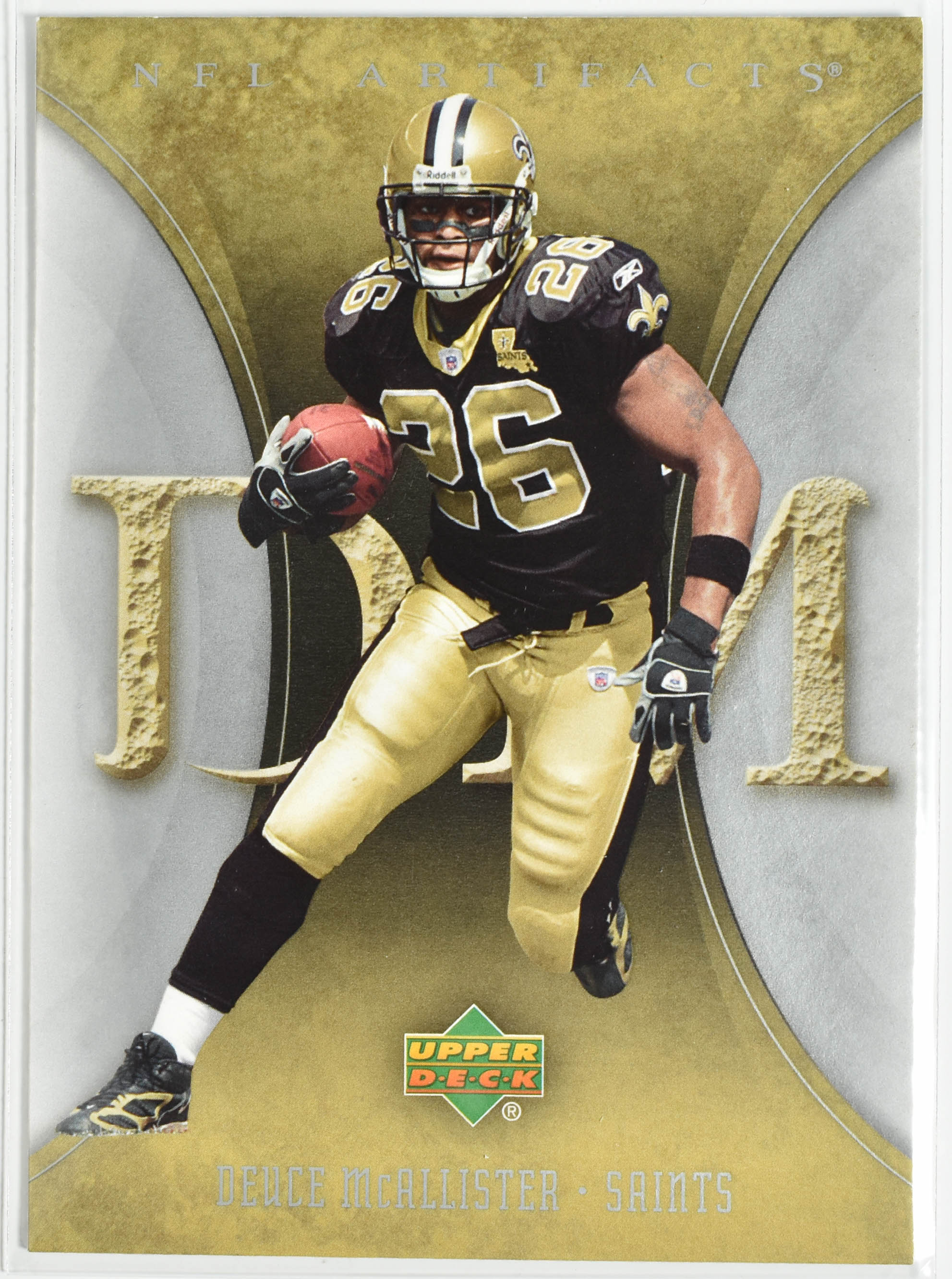 Deuce Mcallister 64 Upper Deck Artifacts 2007 New Orleans Saints