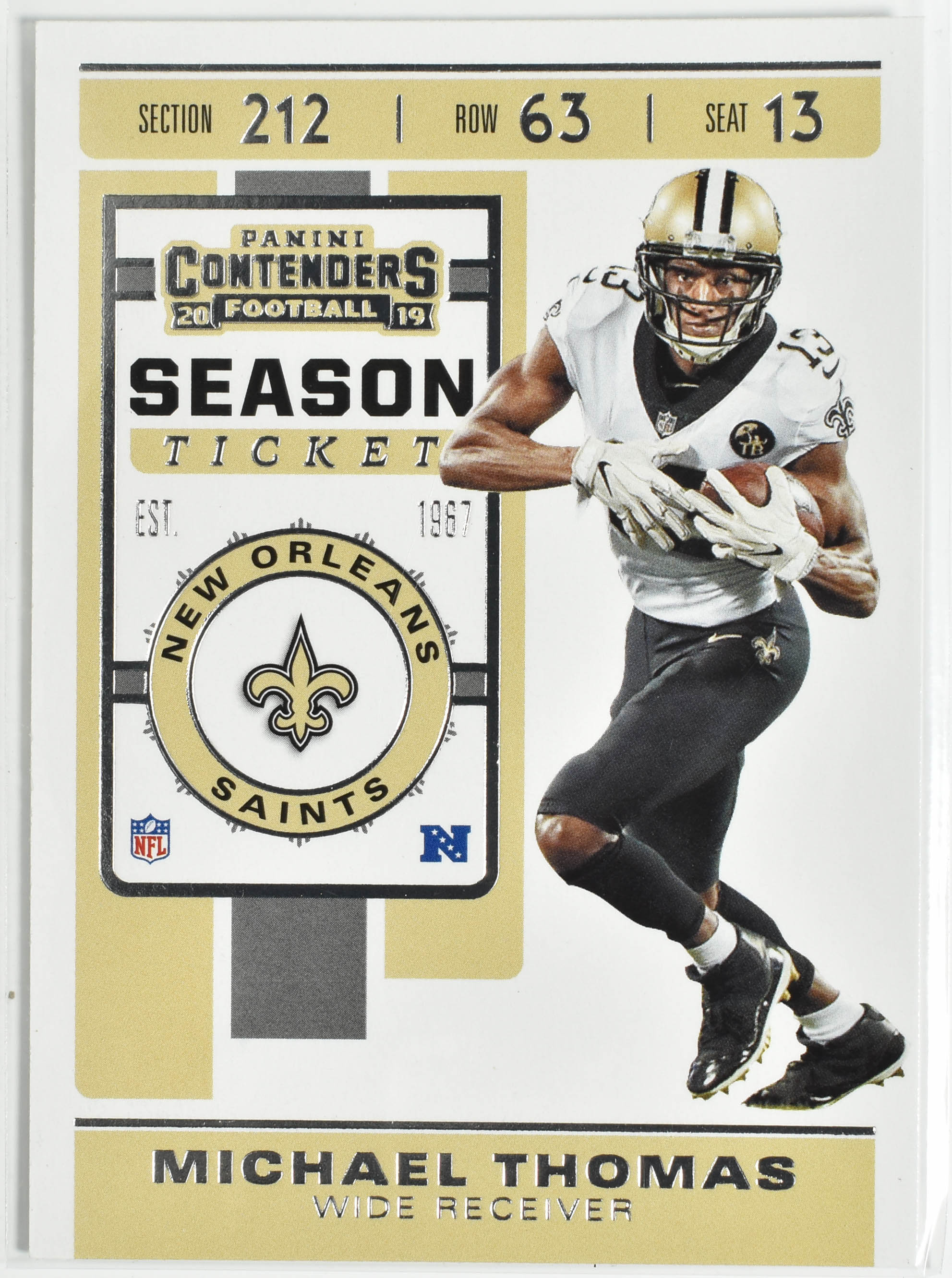 Michael Thomas 80 Contenders 2019 Panini New Orleans Saints