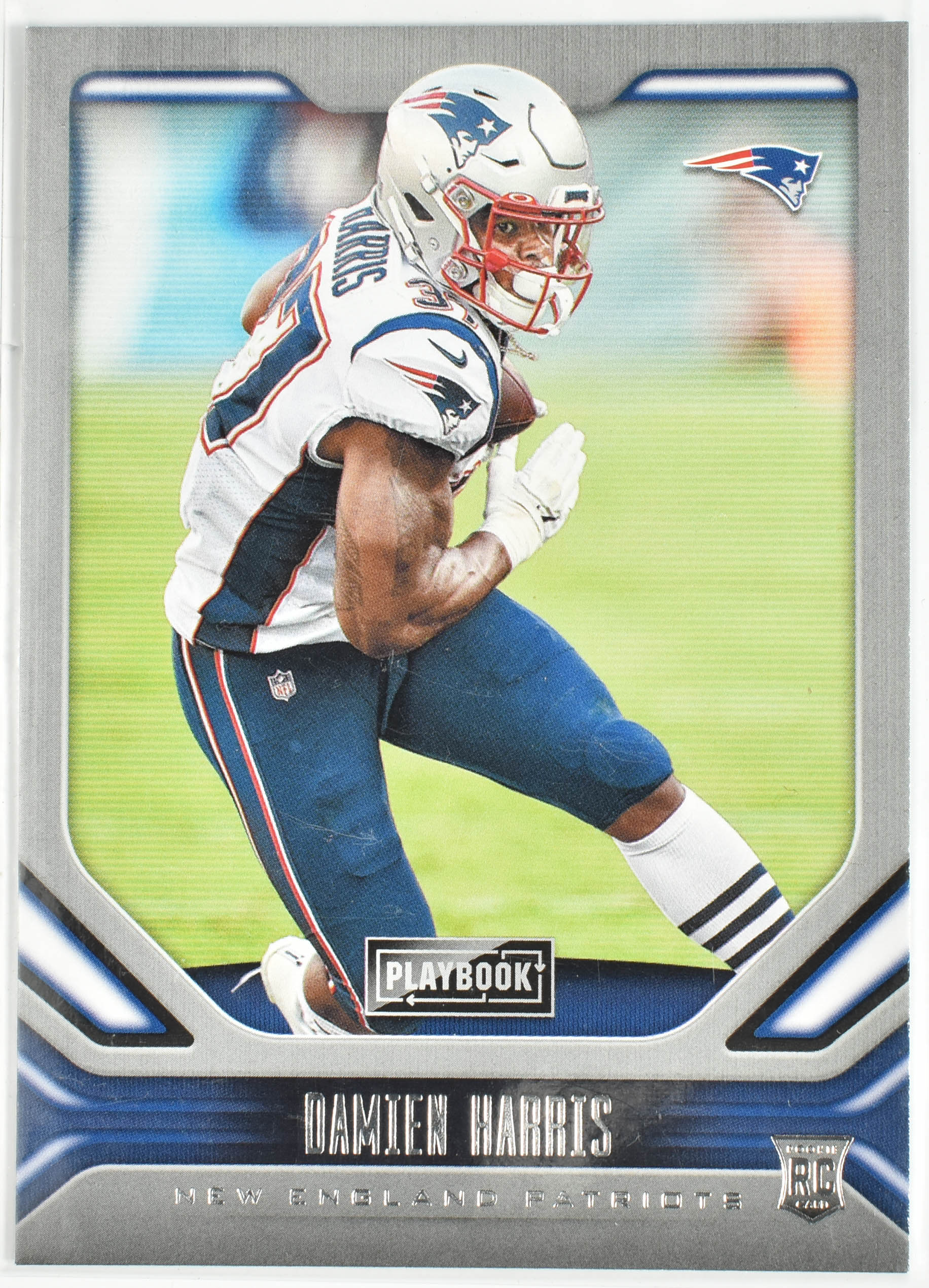Damien Harris 109 New England Patriots Panini Playbook Football 2019 Rookie