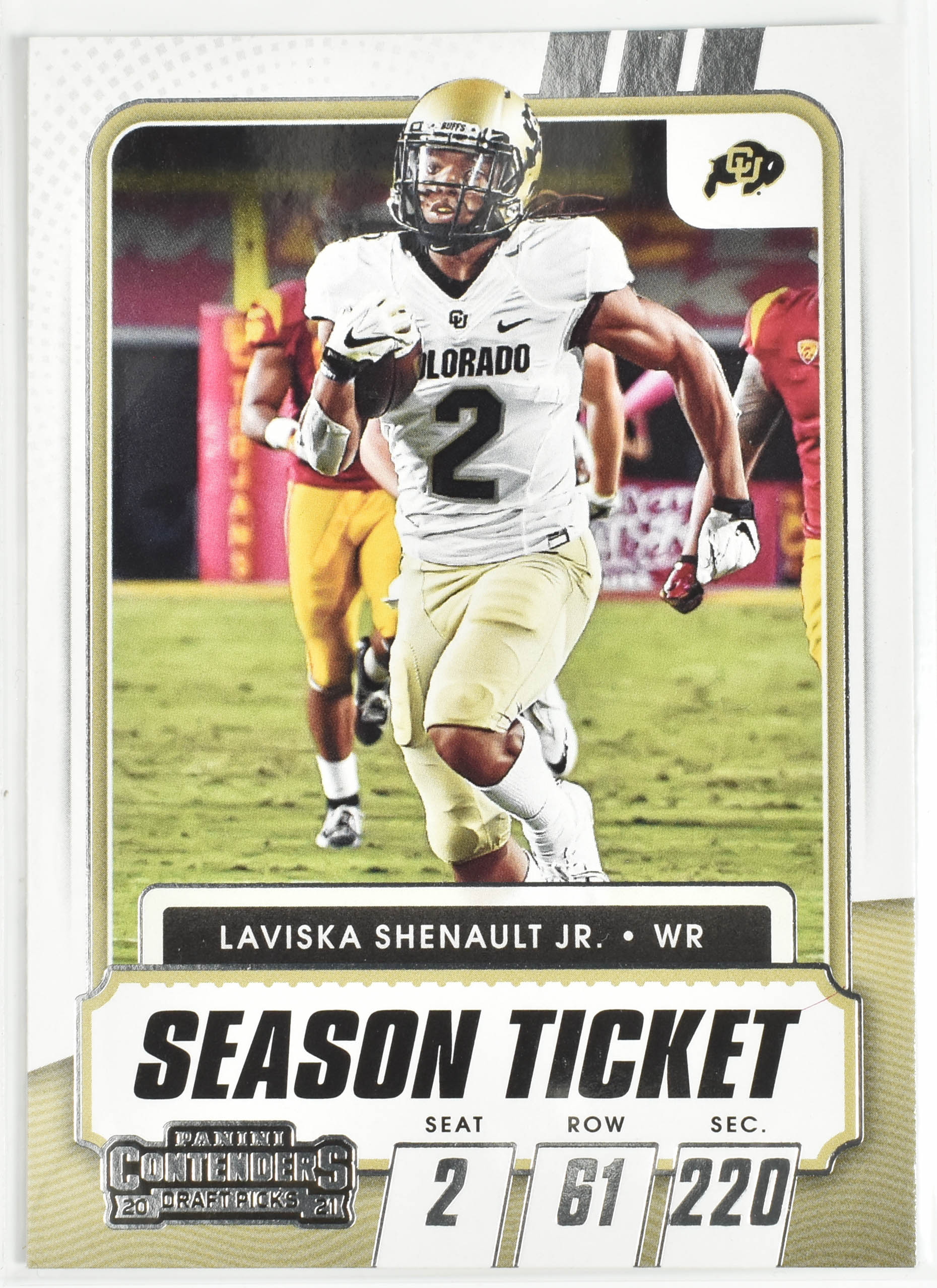 Laviska Shenault Jr No.98 Panini Contenders 2021 Draft Picks Season Ticket