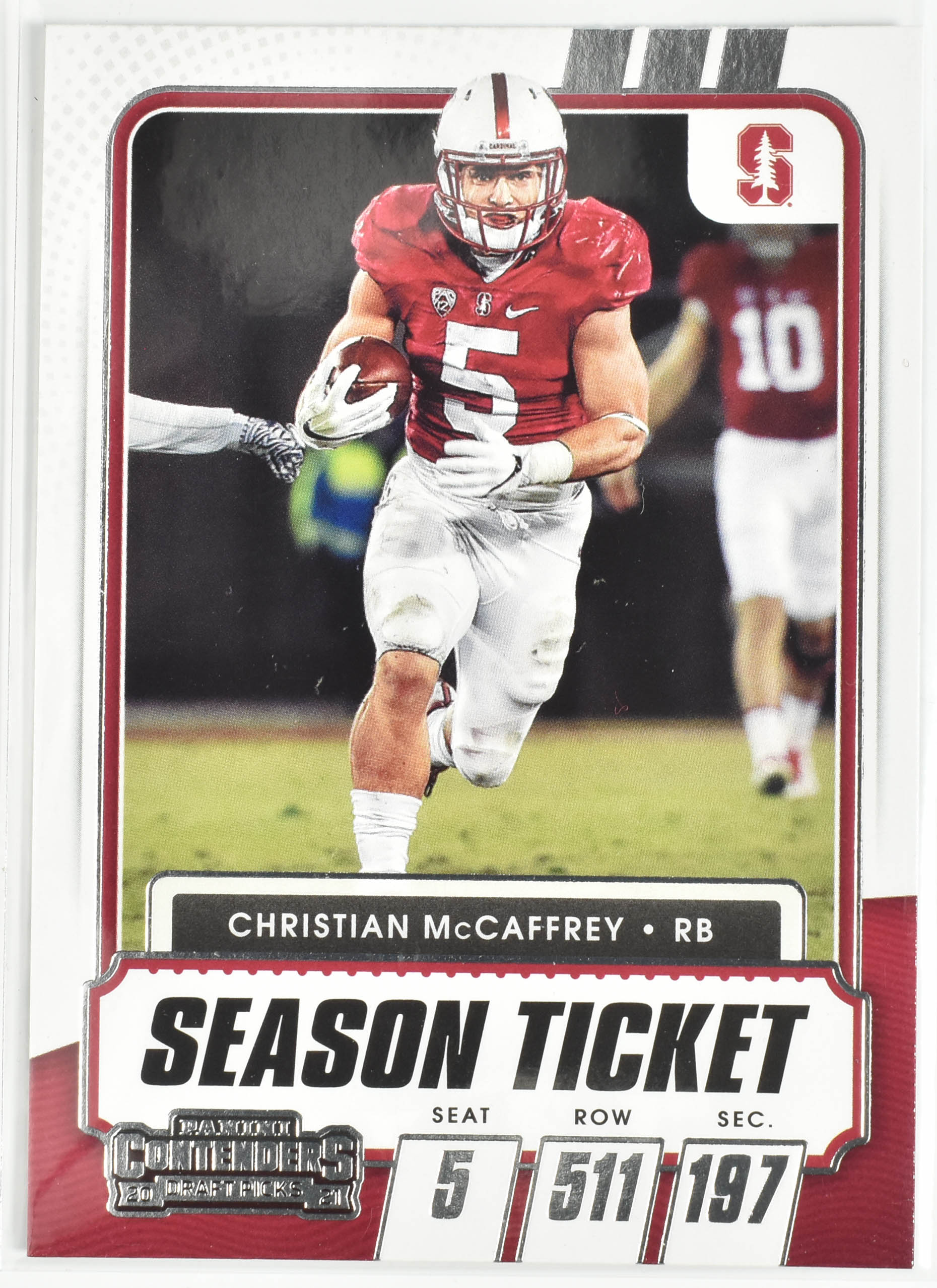 Christian McCaffrey No. 60 Panini Contenders 2021 Draft Picks Season Ticket