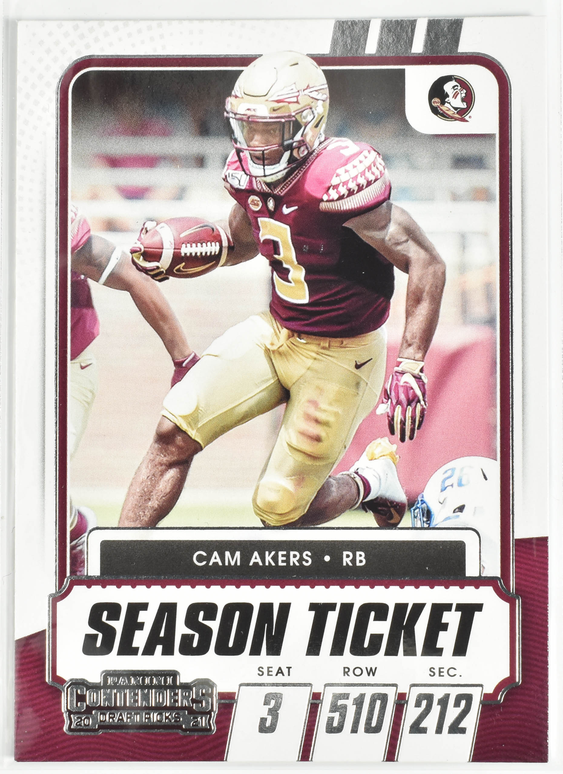Cam Akers No.57 Panini Contenders 2021 Draft Picks Season Ticket