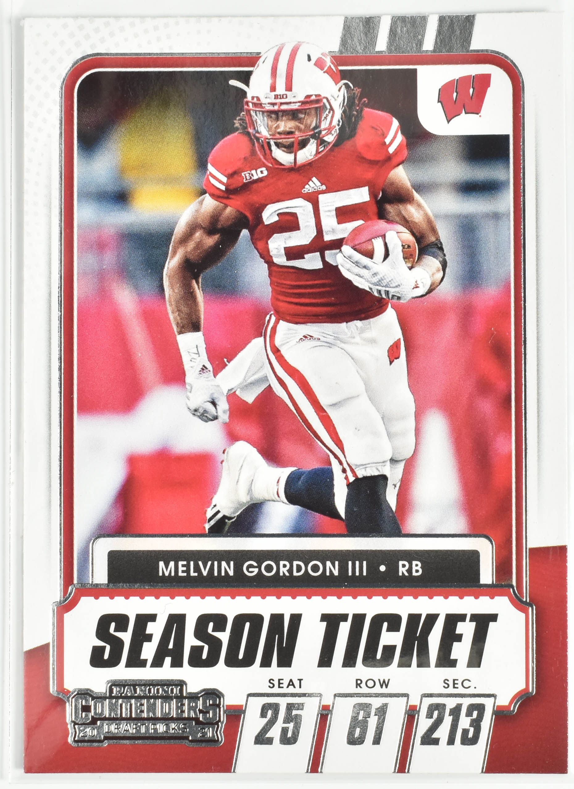 Melvin Gordon III No.64 Panini Contenders 2021 Draft Picks Season Ticket
