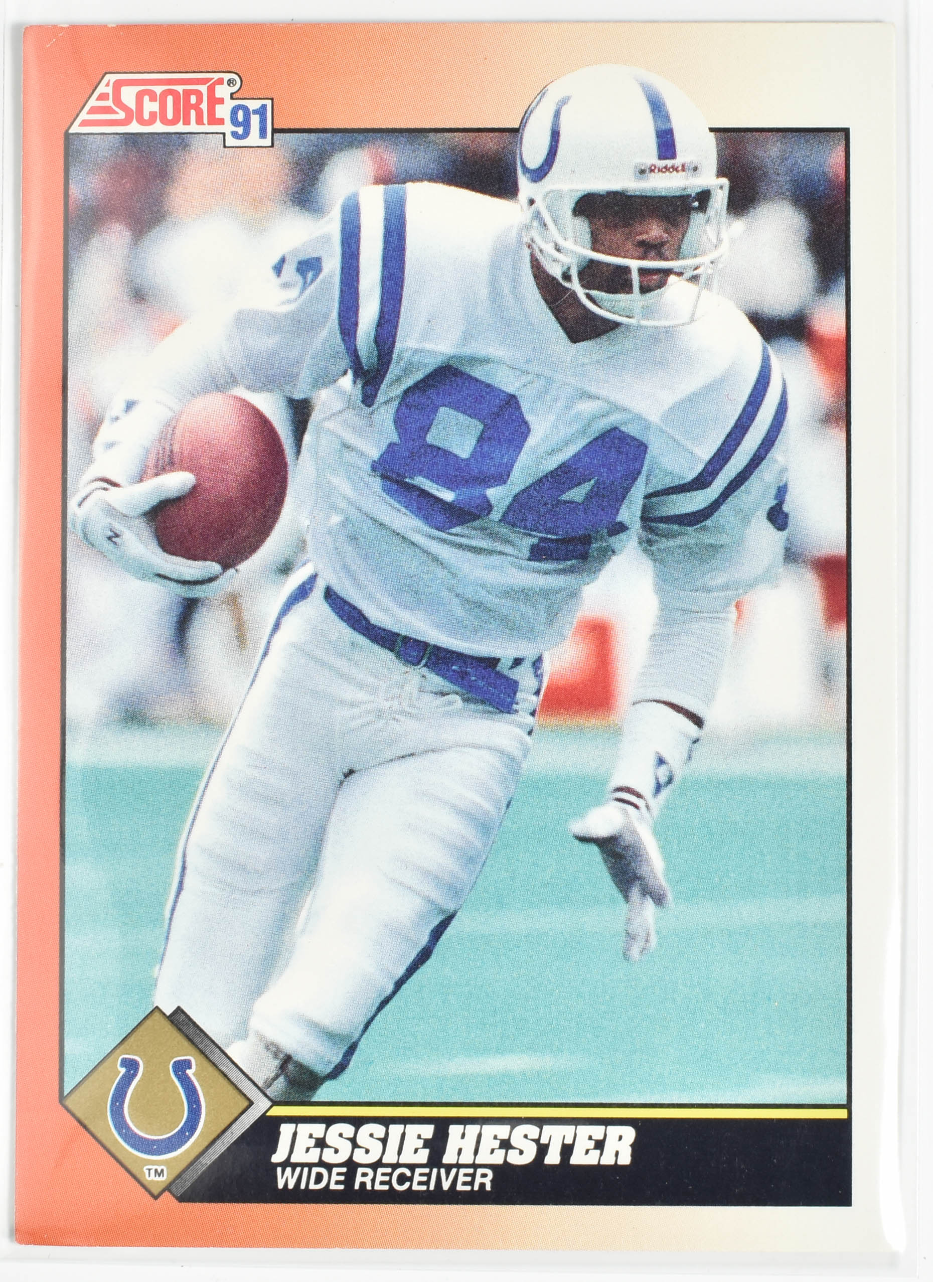 Jessie Hester 363 Score 1991 Colts Football Card