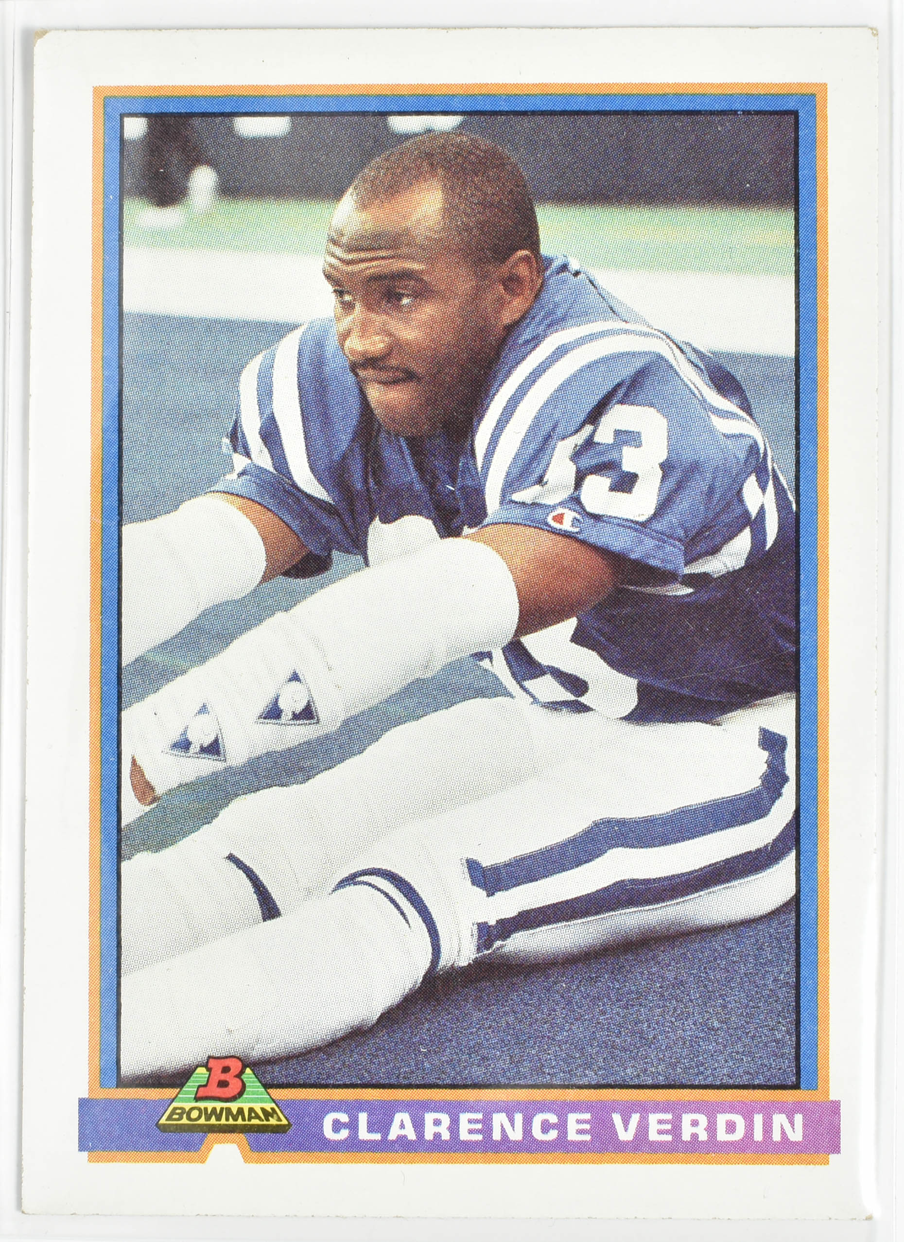 Clarence Verdin Bowman 199 Topps 1991 Colts Football Card