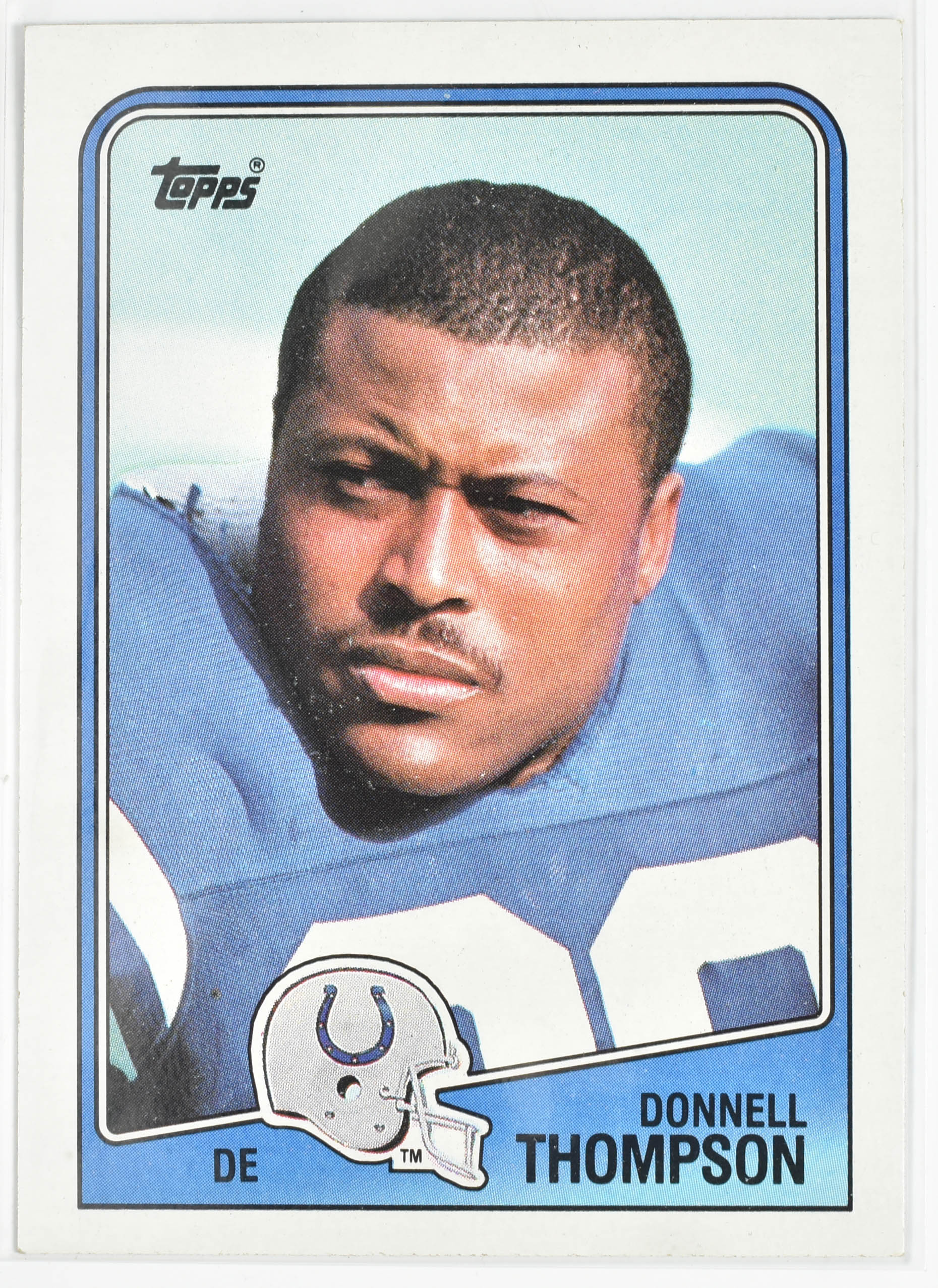 Donnell Thompson Topps 126 Colts 1988 Football Card
