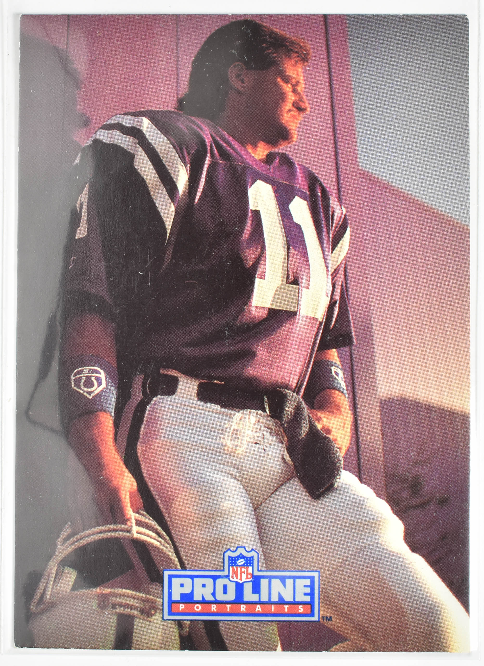 Jeff George 195 Pro Line 1991 Portraits Colts Football Card