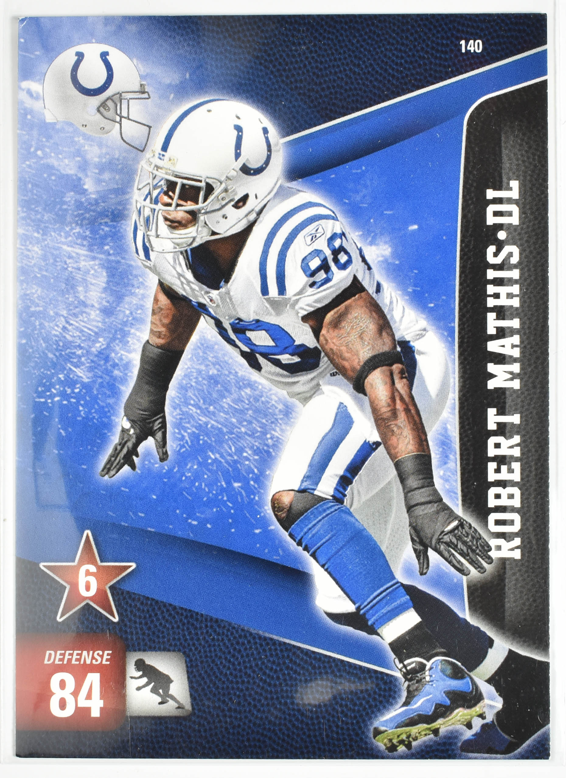 Robert Mathis Colts 6 Adrenalyn Panini 2011 Trading Card Game