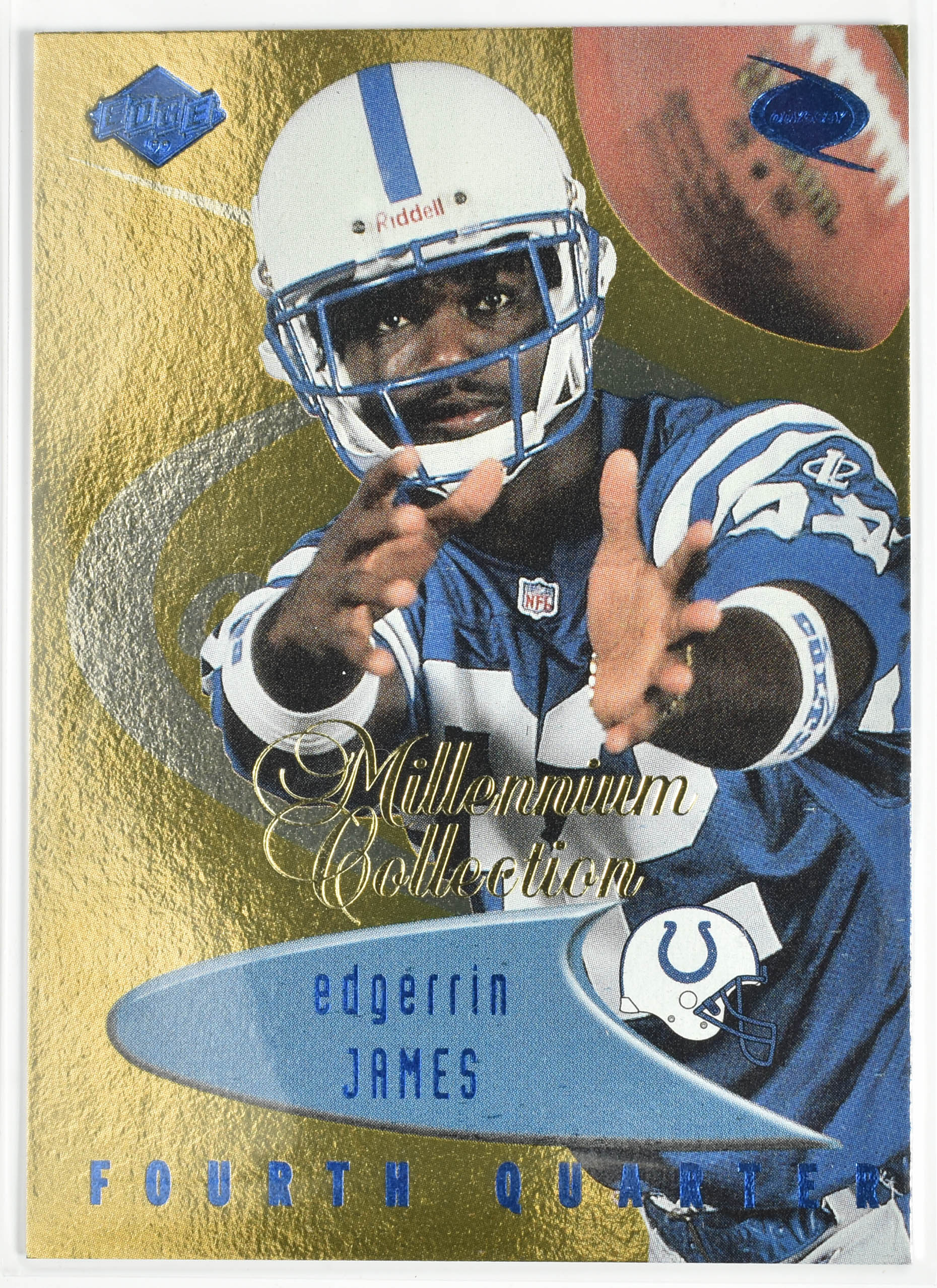 Edgerrin James 190 Collectors Edge 1999 Millennium Collection Colts BLUE
