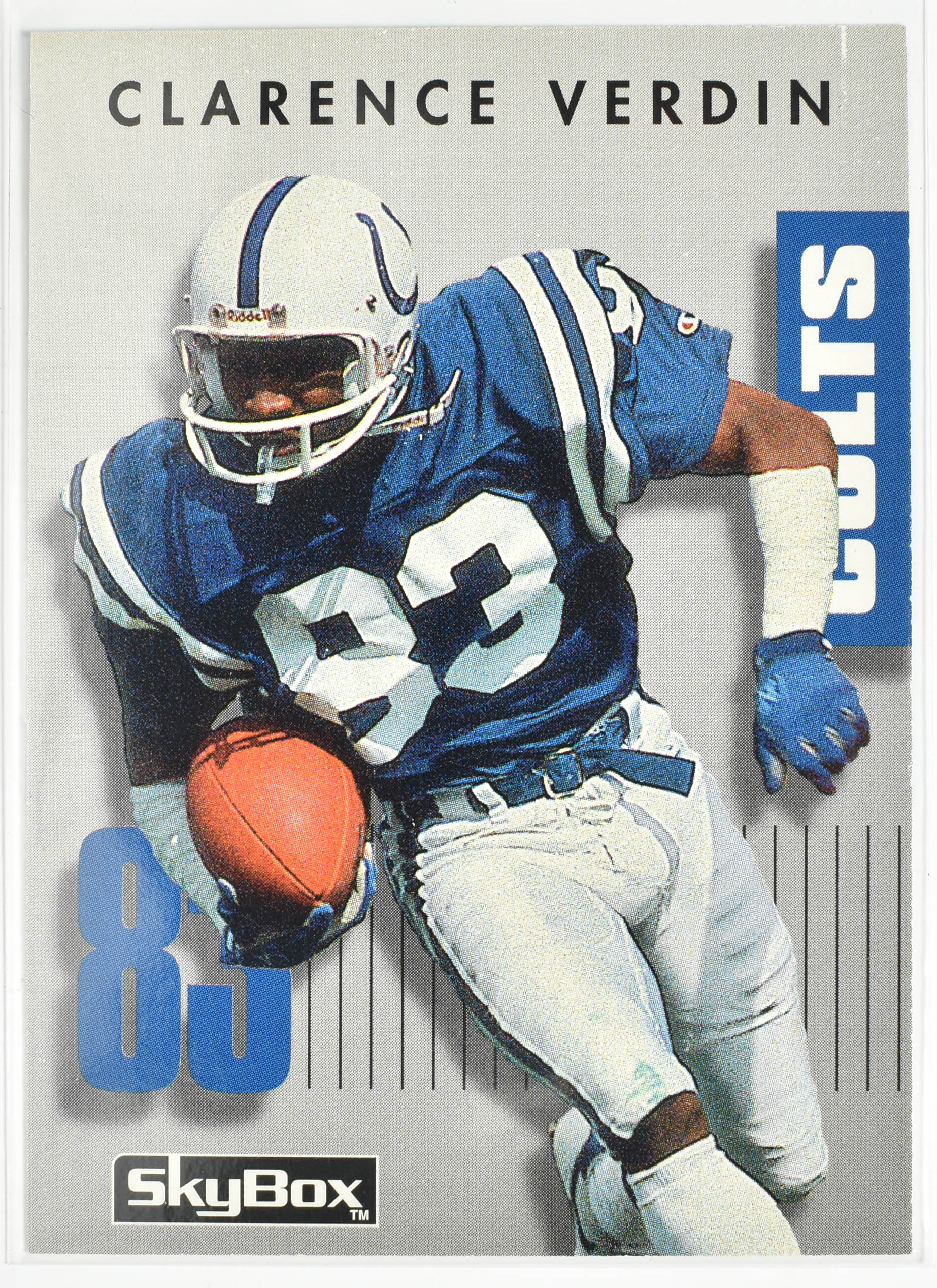 1992 SkyBox Prime Time Football Card #183 Clarence Verdin