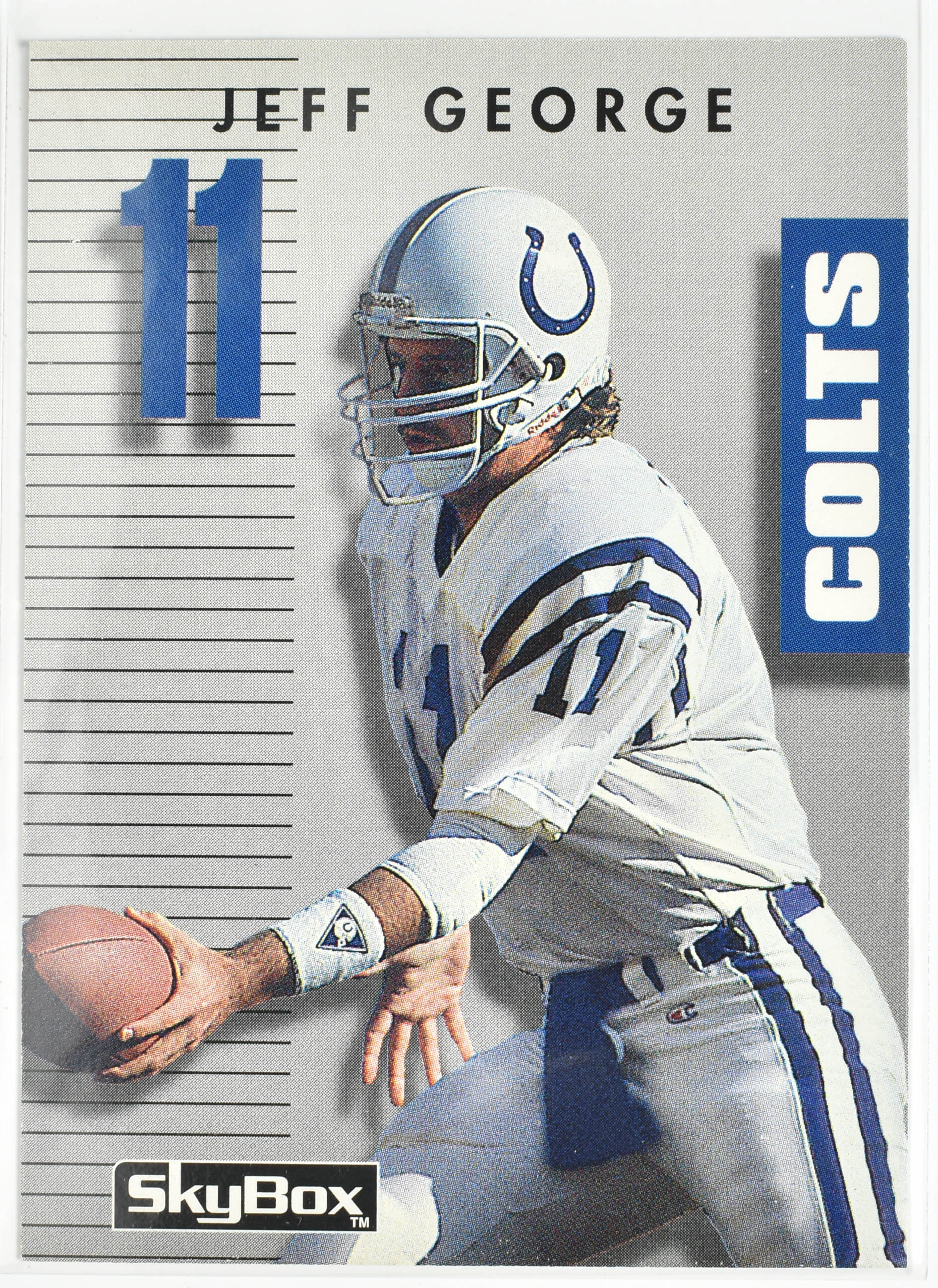 Jeff George 102 Sky Box 1992 Colts Football Card