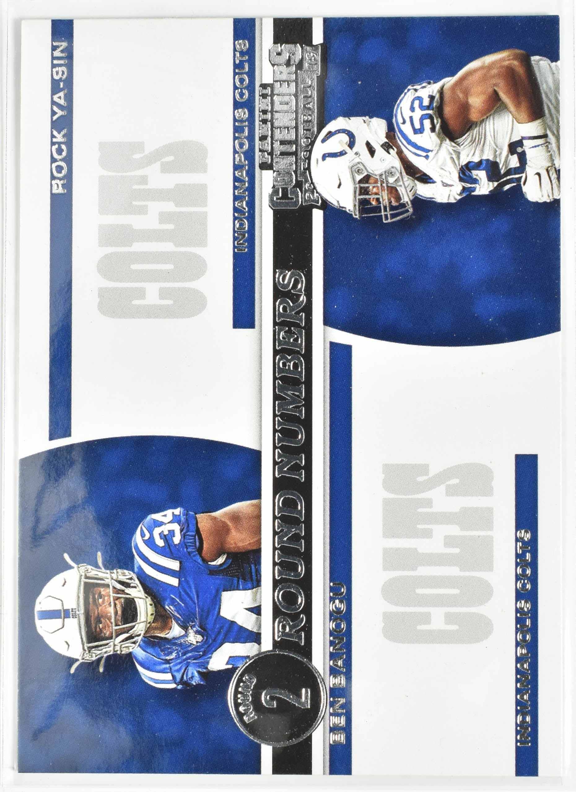 Rock Ya-Sin Ben Banogu 2019 Panini Contenders Round Numbers Colts #RN-SB Colts