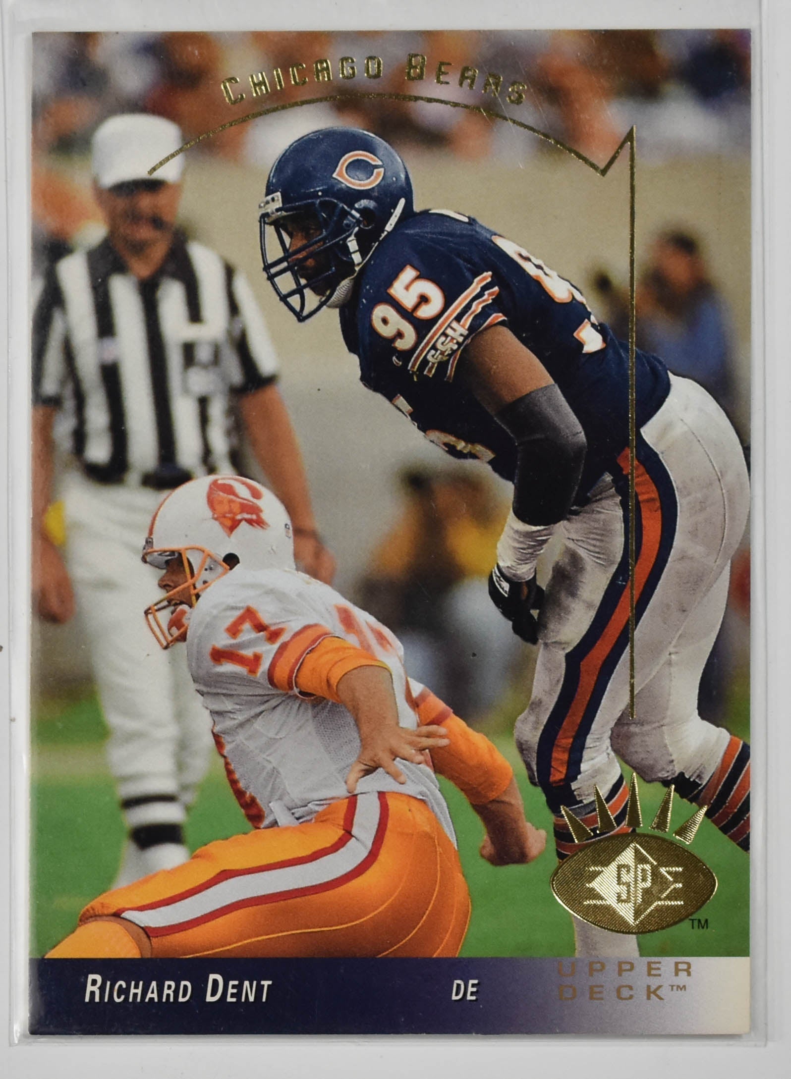 Richard Dent 40 Upper Deck 1993 SP Authentic Chicago Bears Football Card
