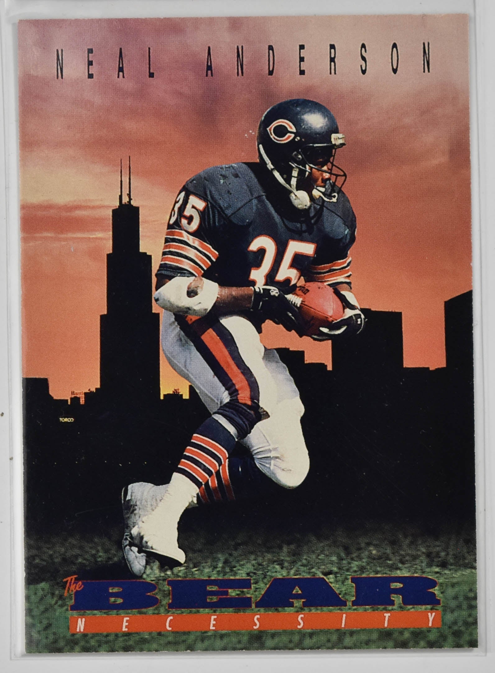 Neal Anderson 023 Prime Time Skybox Chicago Bears 1990