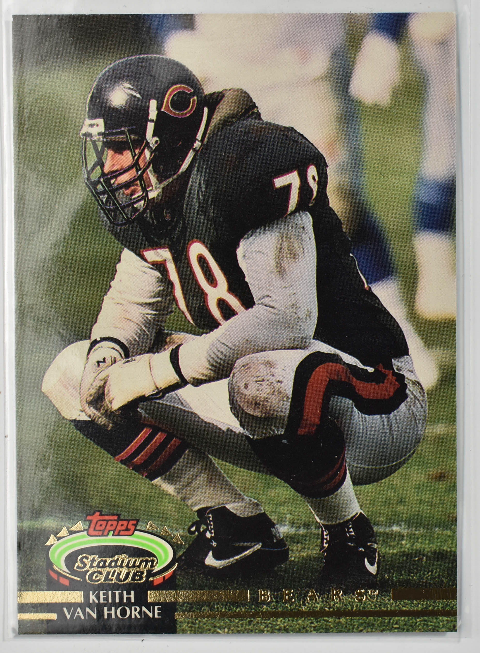 Keith Van Horne 269 Topps Stadium Club 1992 Chicago Bears Football Card