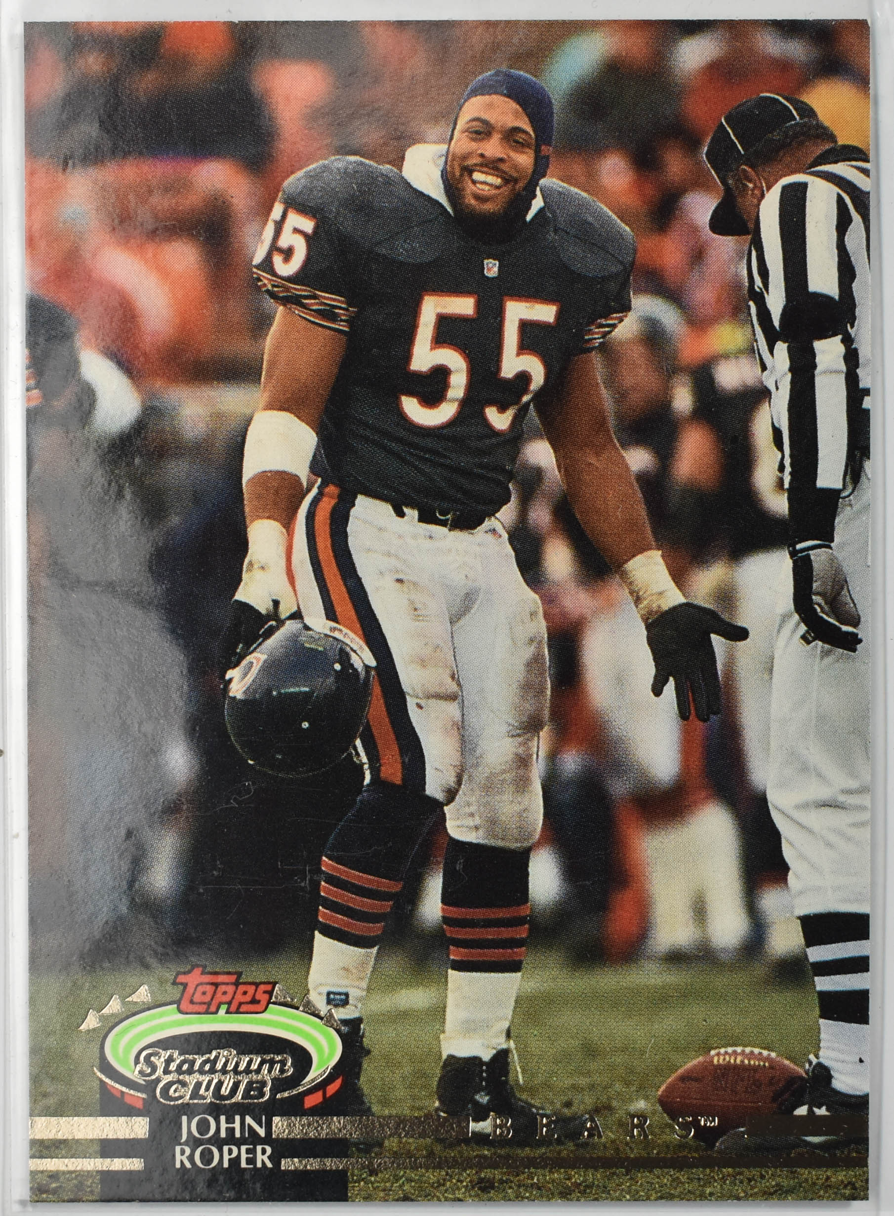 John Roper 246 Topps Stadium Club 1992 Bears Football Card