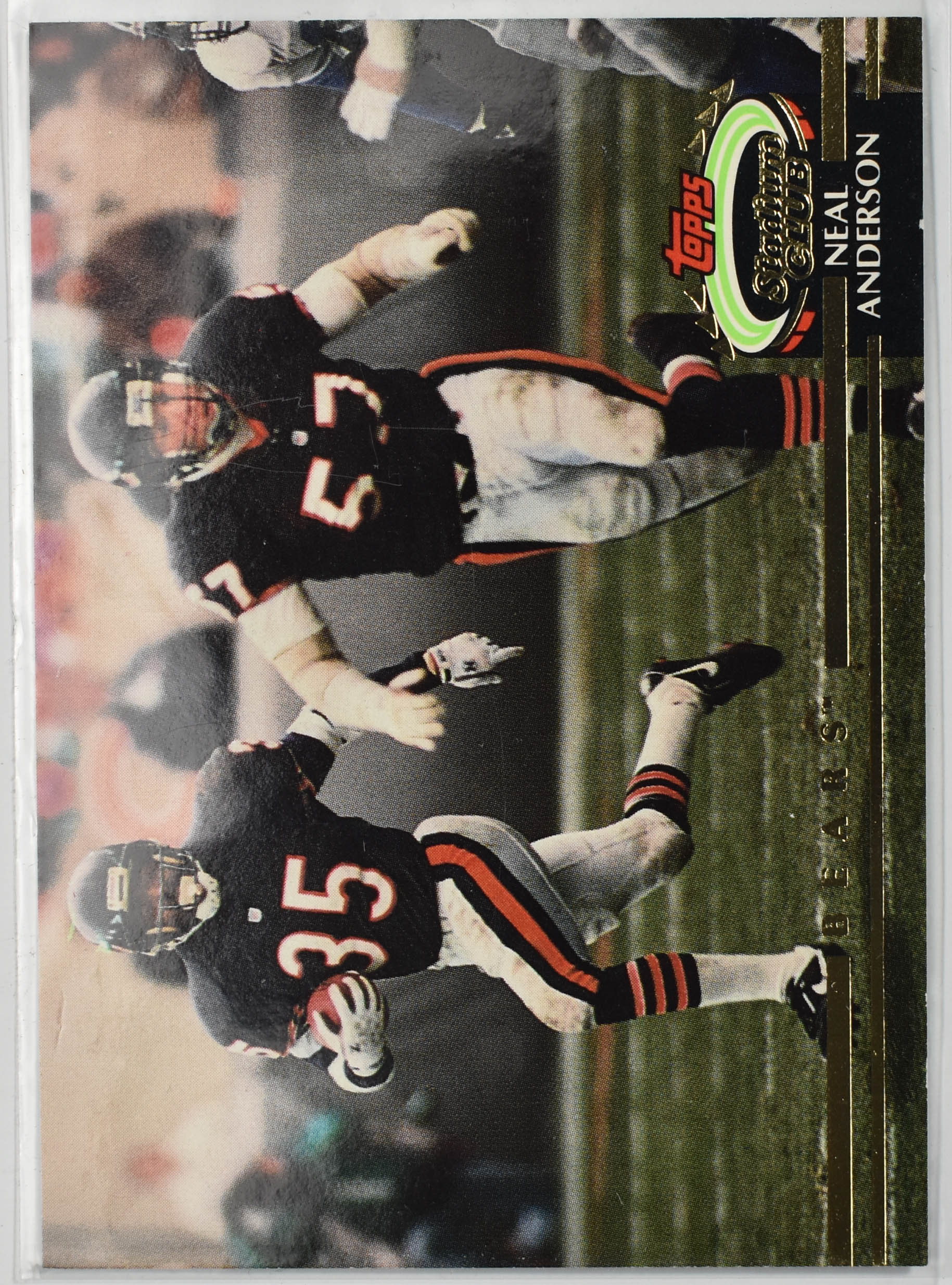 Neal Anderson 35 Topps Stadium Club 1992 Chicago Bears Football Card