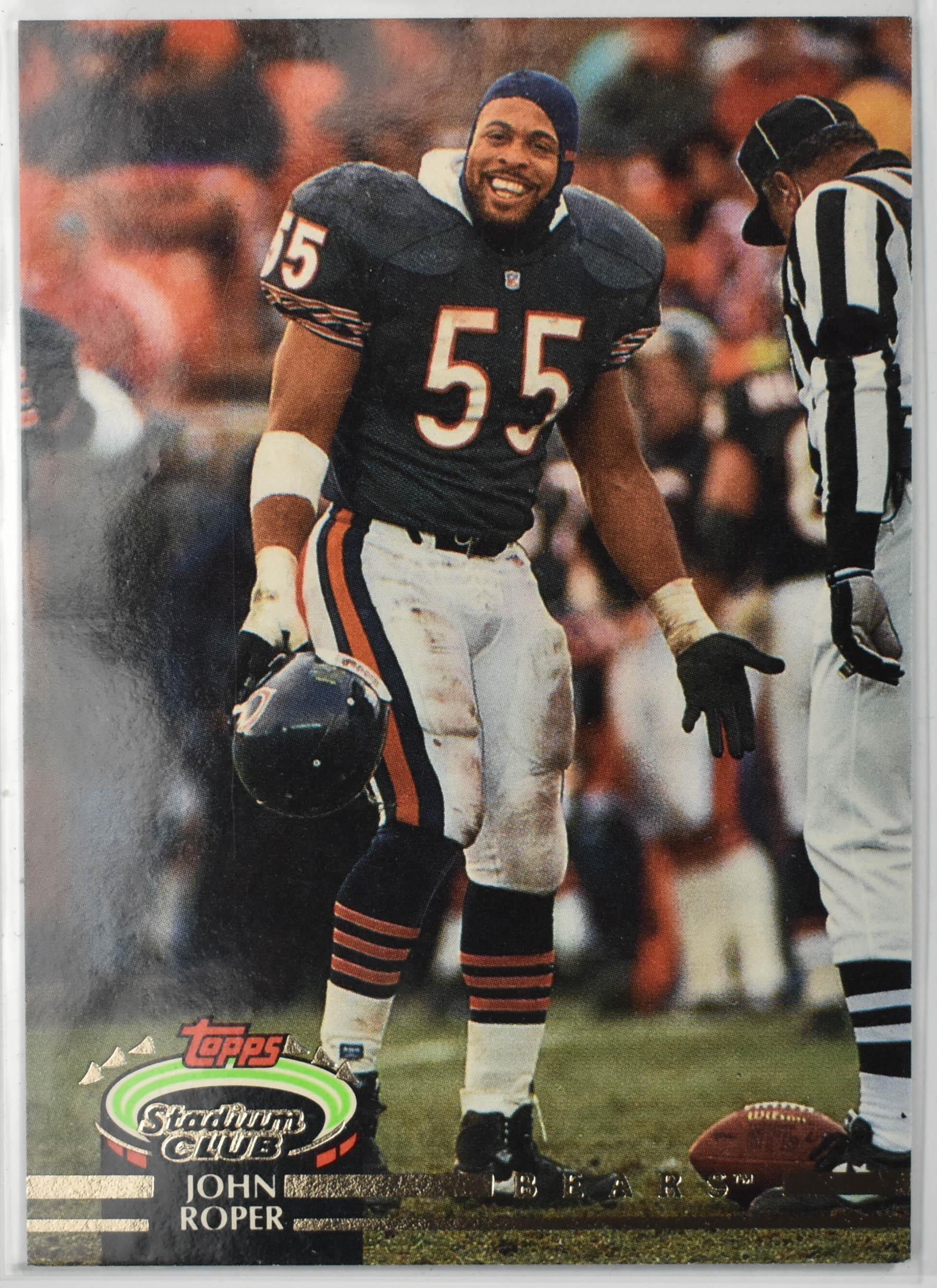 John Roper 246 Topps Stadium Club 1992 Chicago Bears Football Card