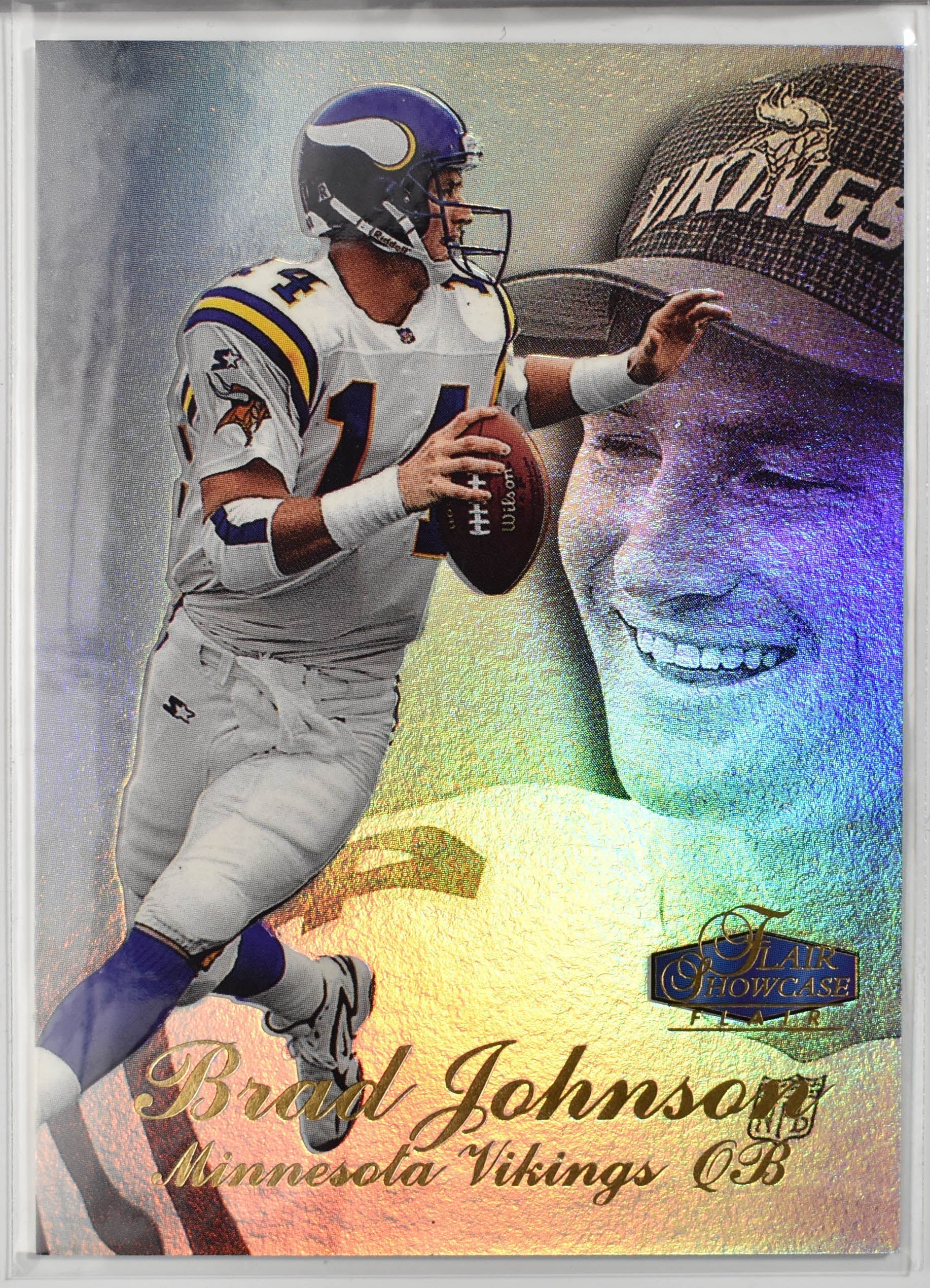 Brad Johnson 1998 Fleer Showcase Football Card