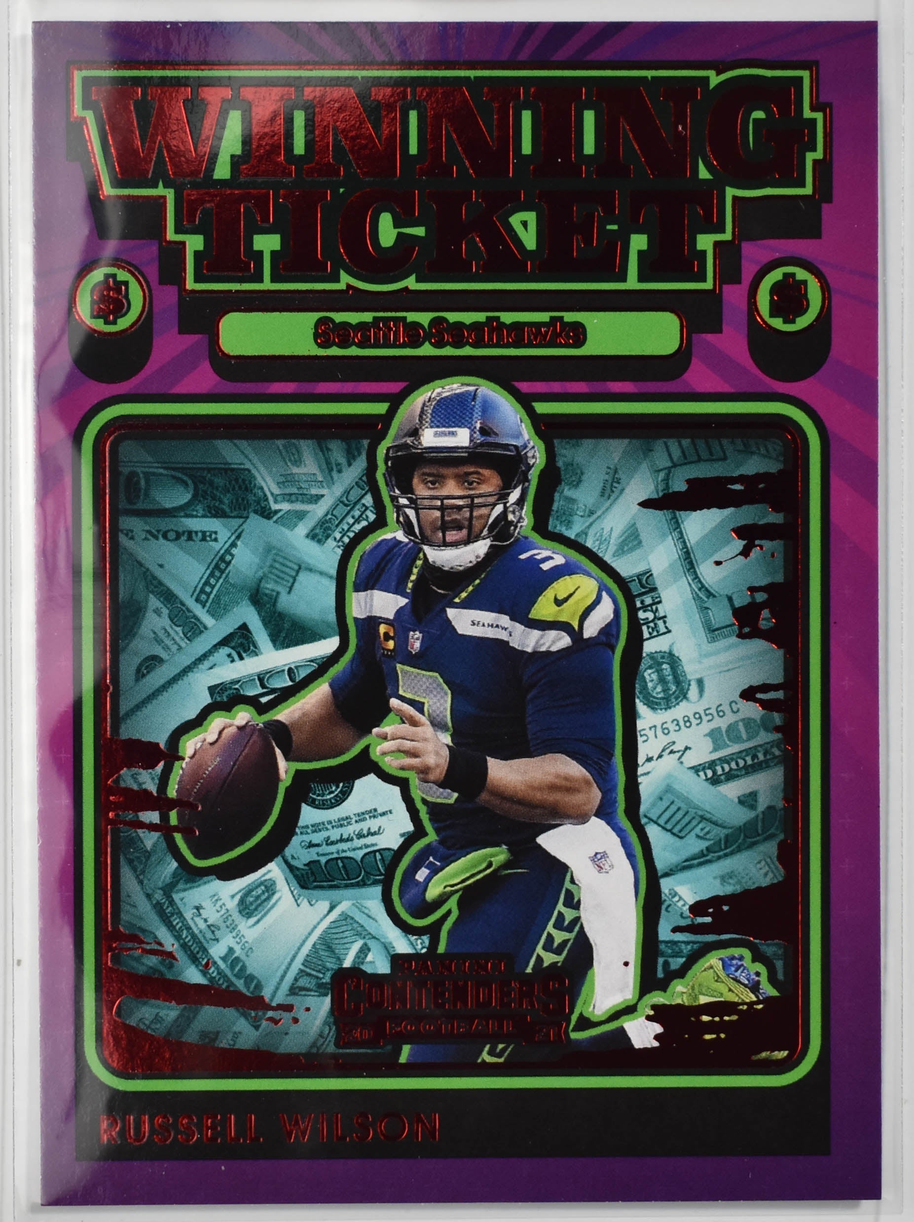 Russel Wilson WT-RWI Panini Contenders Football 2021 Winning Ticket