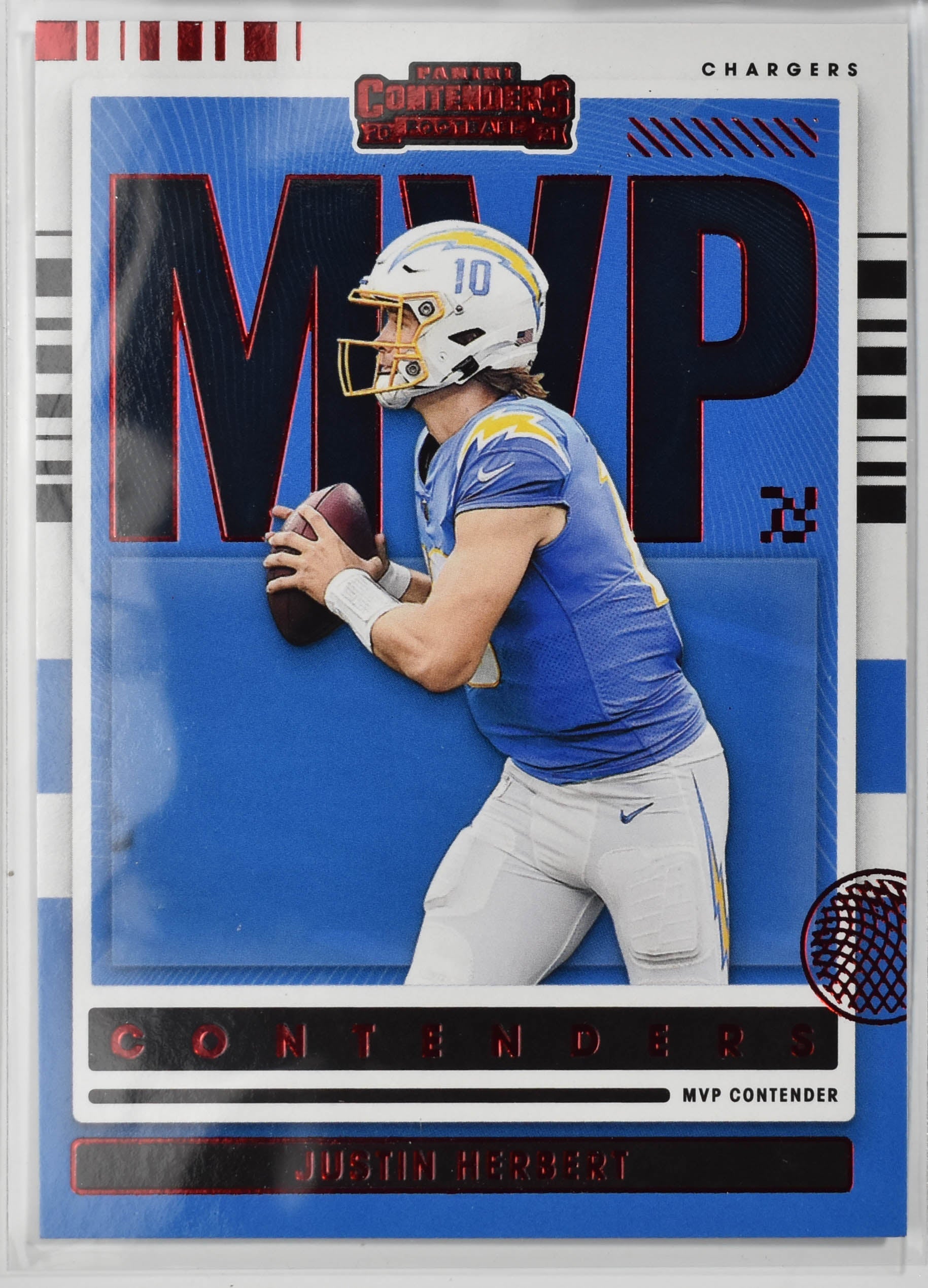 Justin Herbert MVP-JHE Panini Contenders Football 2021 Football Card