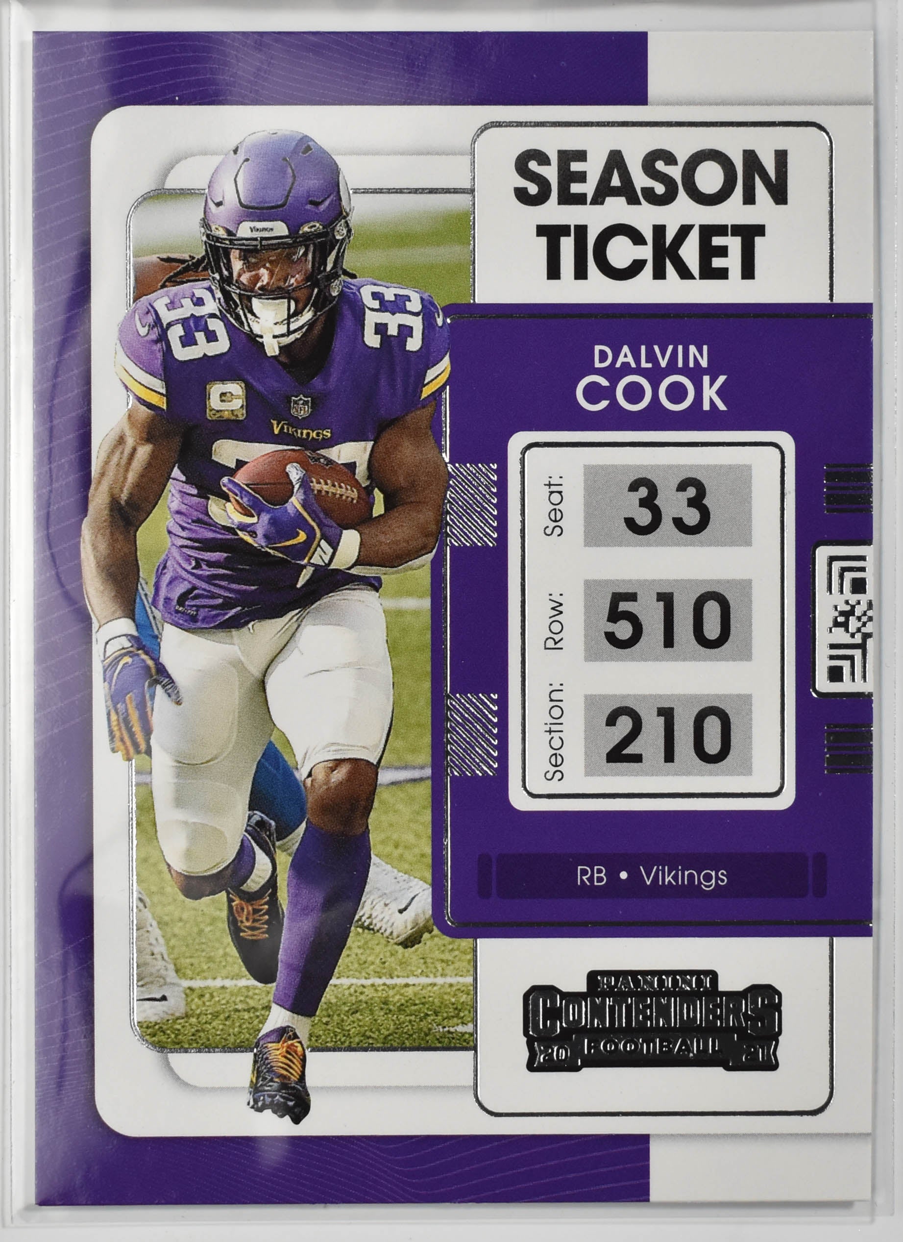 Dalvin Cook 65 Panini Contenders Football 2021 Football Card