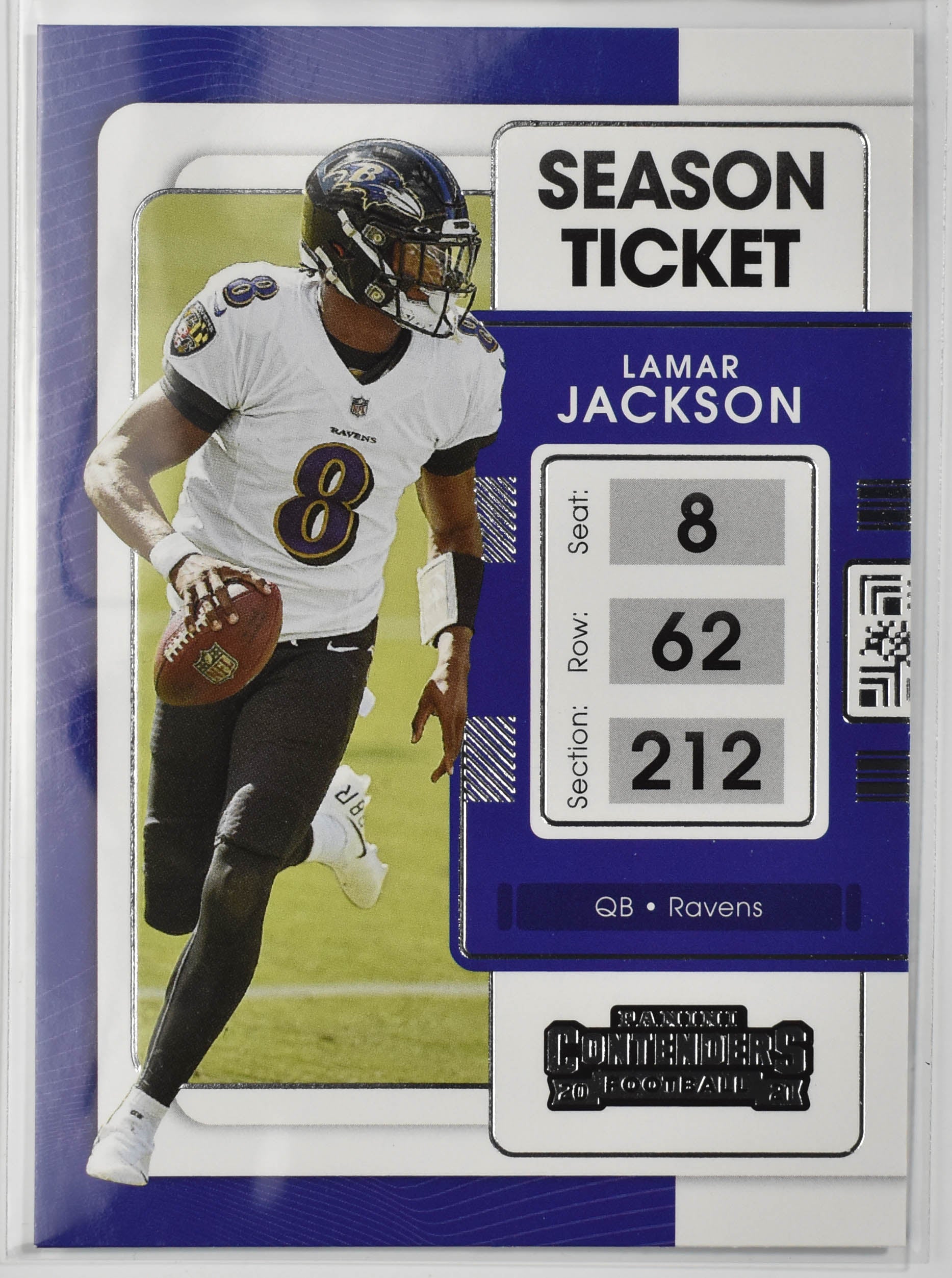 Lamar Jackson 7 Panini Contenders Football 2021 Football Card