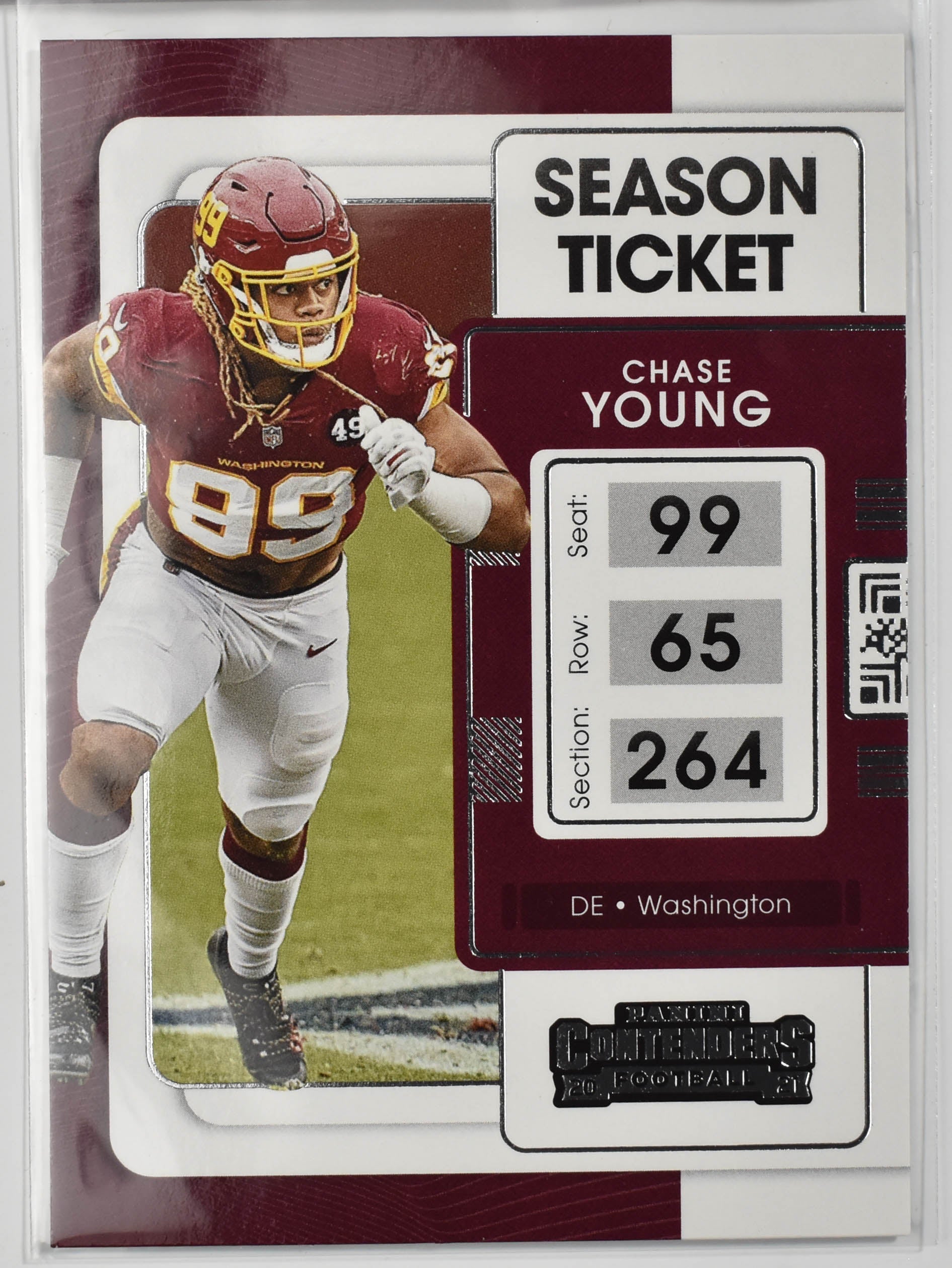 Chase Young 100 Panini Contenders Football 2021 Football Card