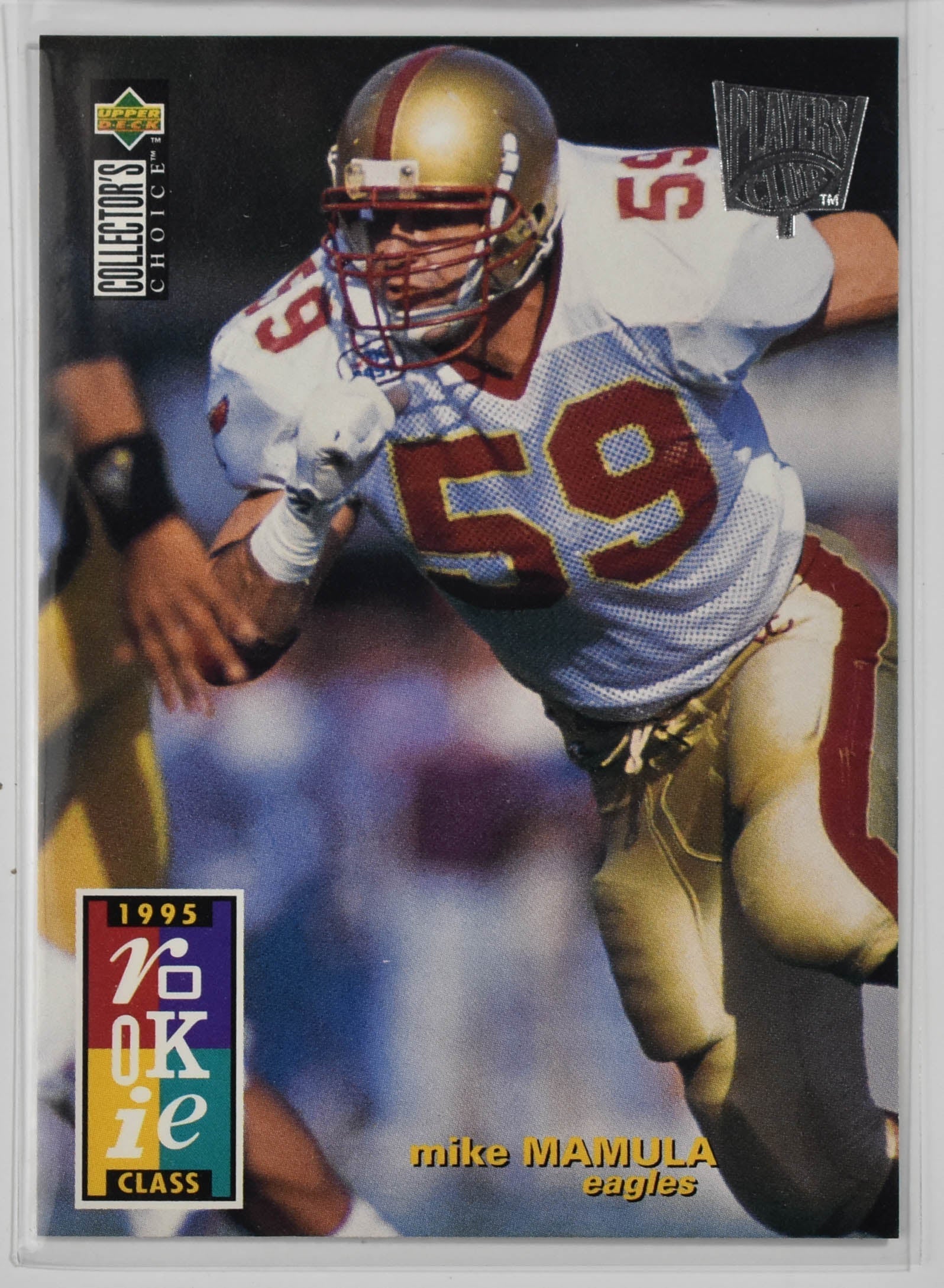Mike Mamula 7 Upper Deck 1995 Rookie Players Club