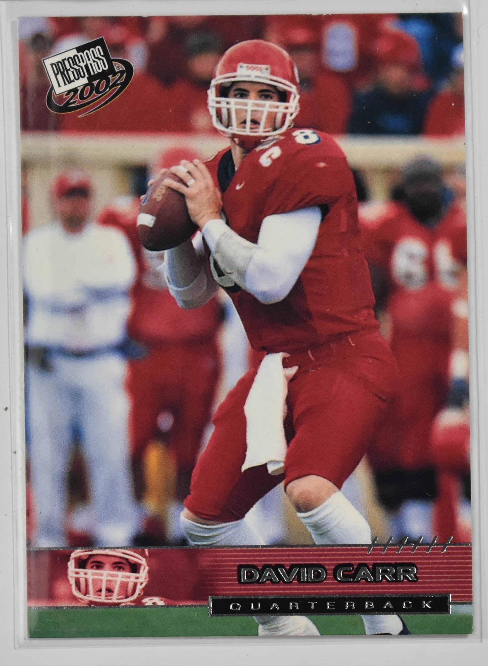 David Carr 1 Press Pass 2002 Football Card