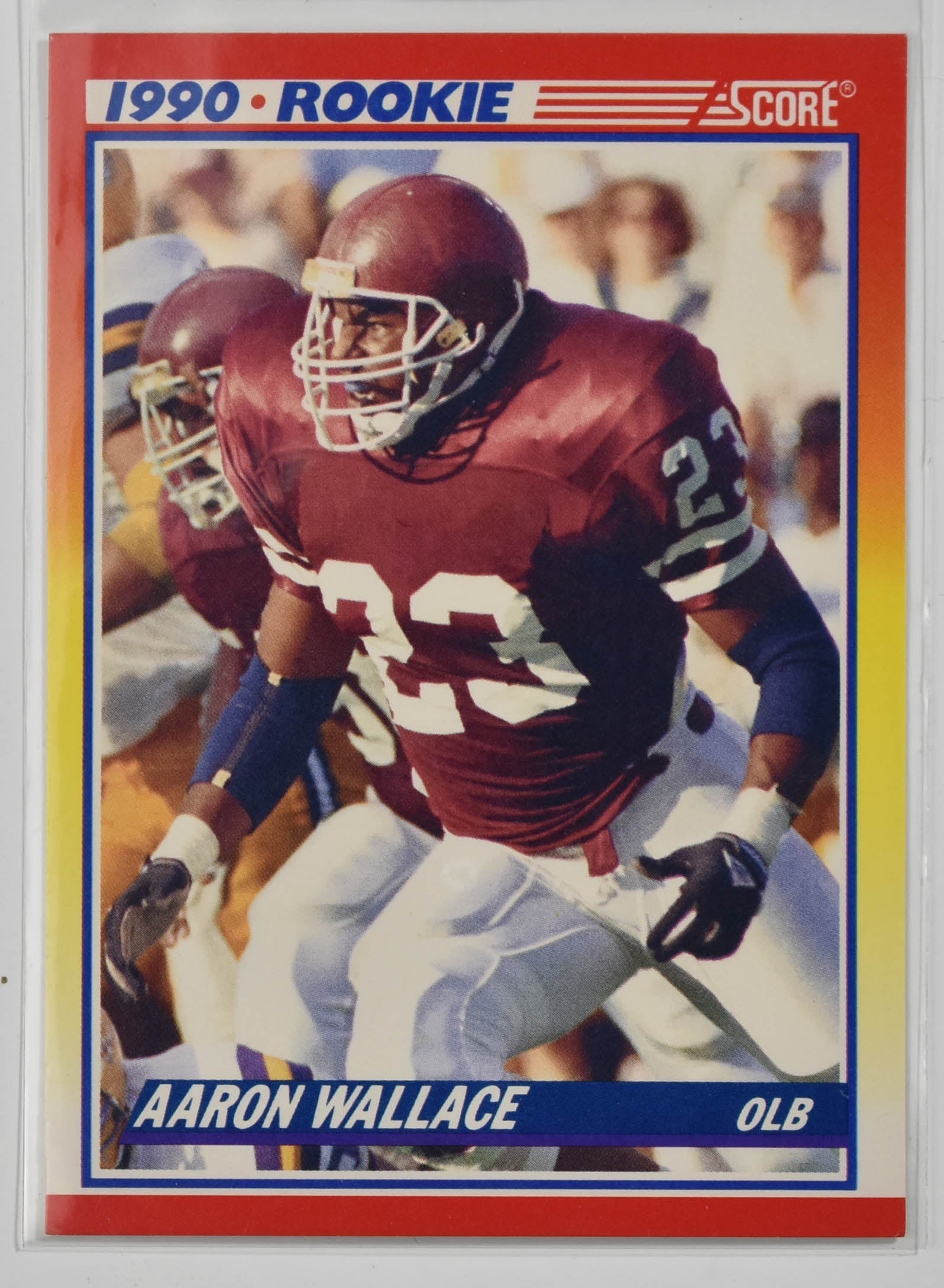 Aaron Wallace 620 Star Rookie Score 1990 Football Card