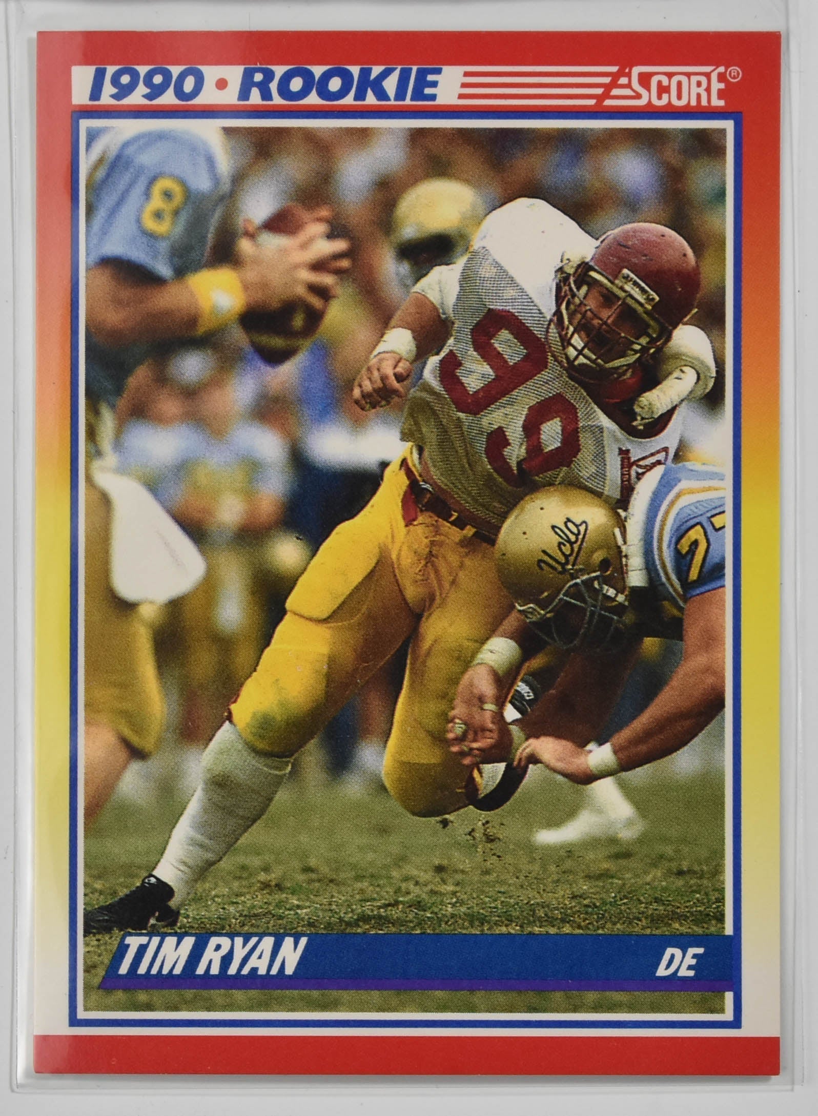 Tim Ryan 652 Star Rookie Score 1990 Football Card